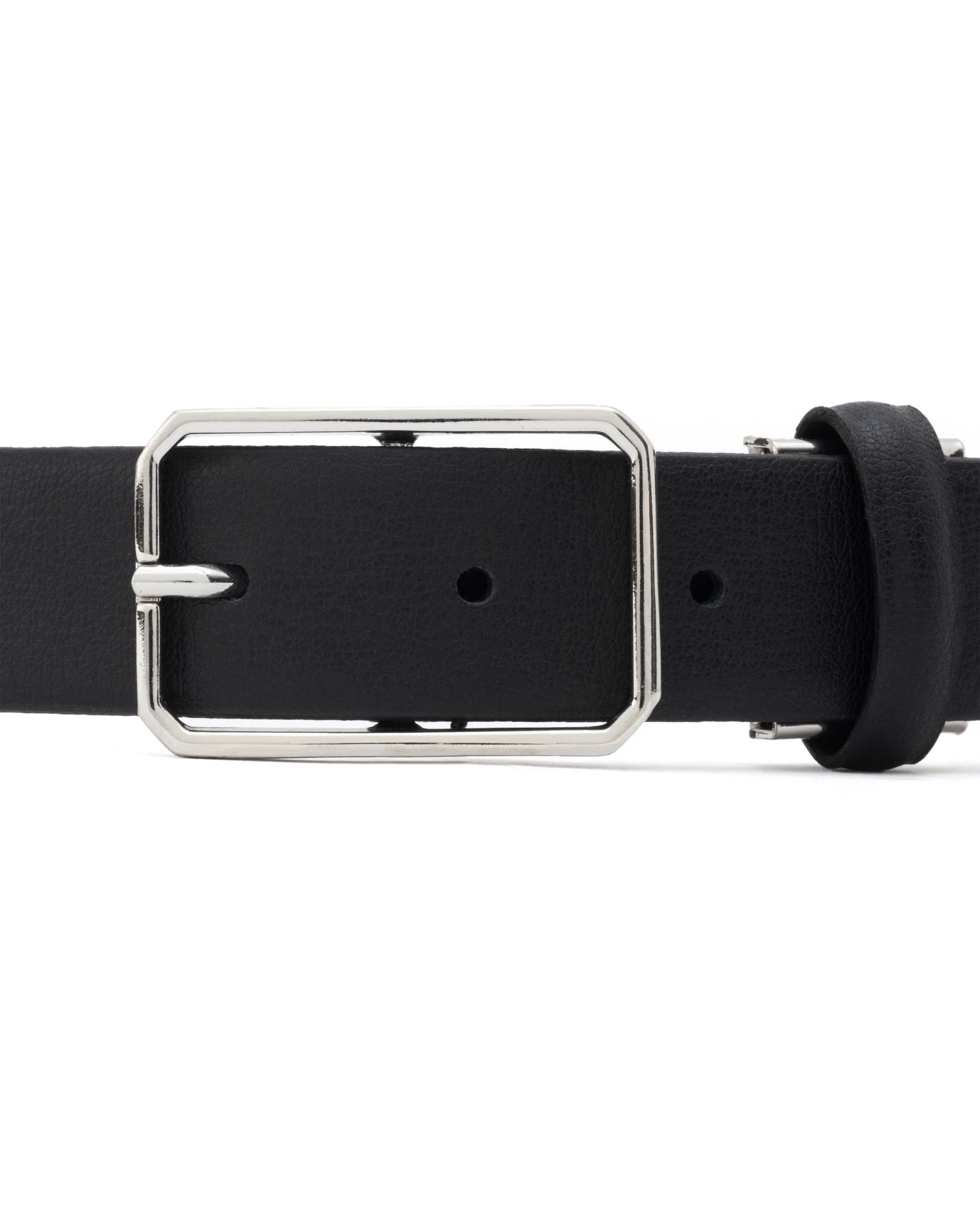 Rare Rabbit Men's Cult Black Belt Leather - Image 4