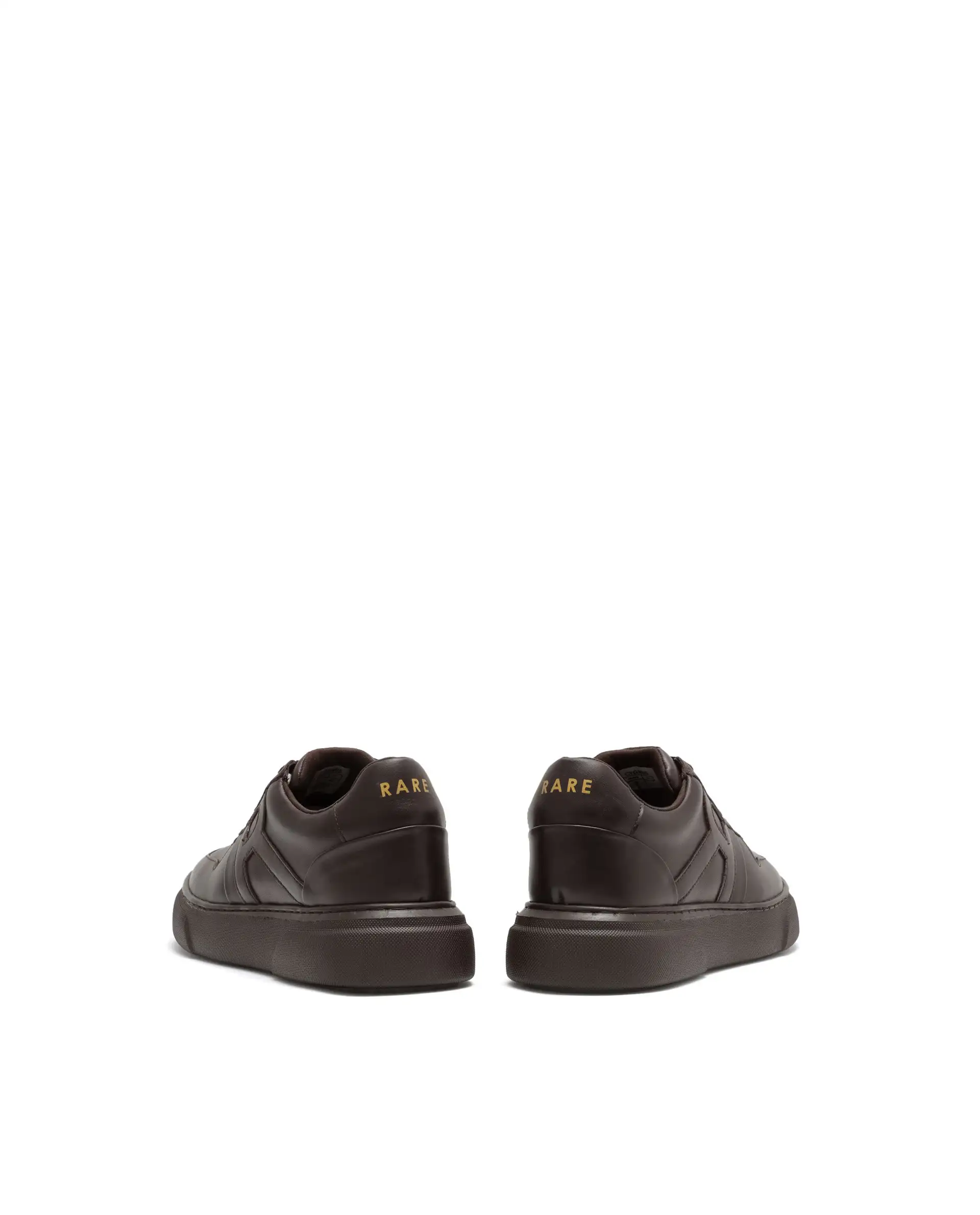 Rare Rabbit Men's Cygnus Dark Brown Genuine Leather Monotone Low-Top Lace-Up Branded Sneaker Shoes - Image 6