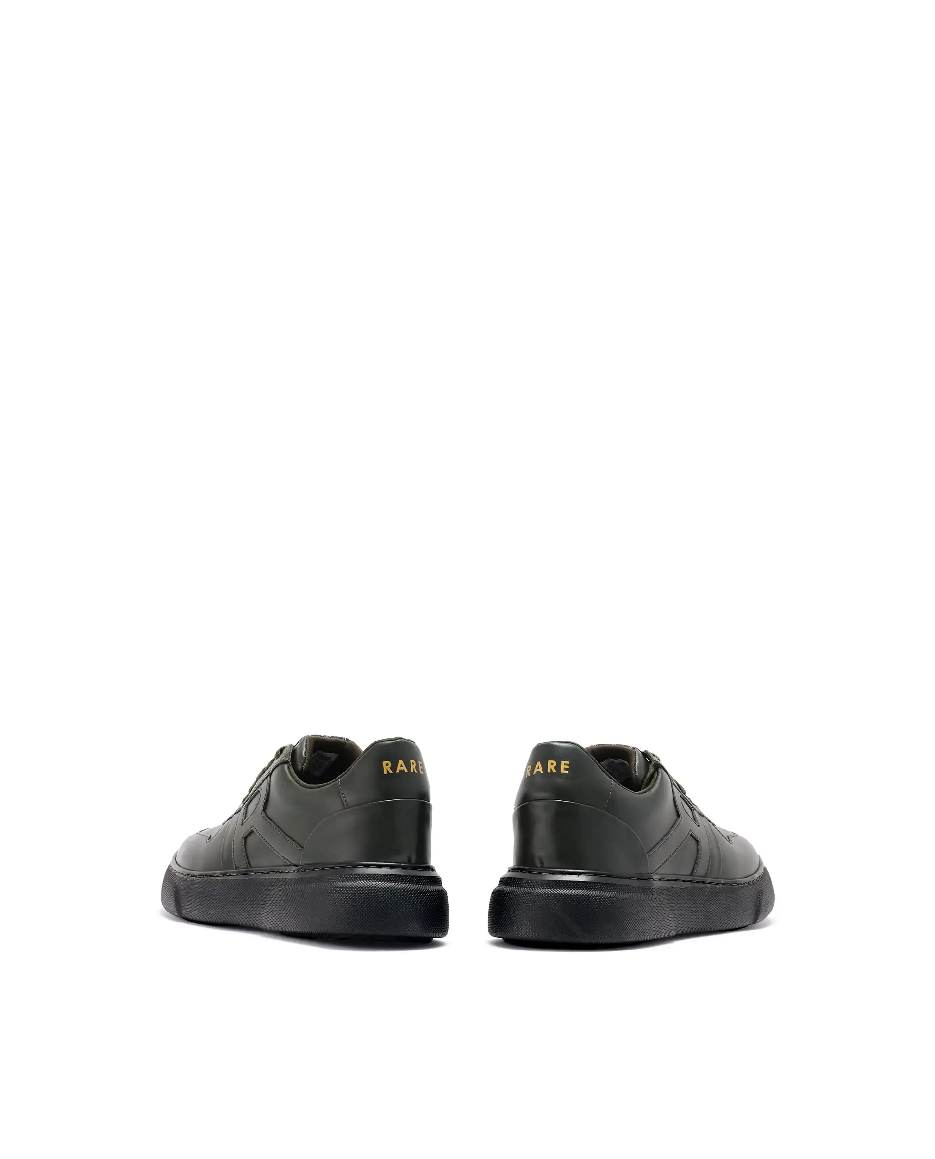 Rare Rabbit Men's Cygnus Green Genuine Leather Monotone Low-Top Lace-Up Branded Sneaker Shoes - Image 6