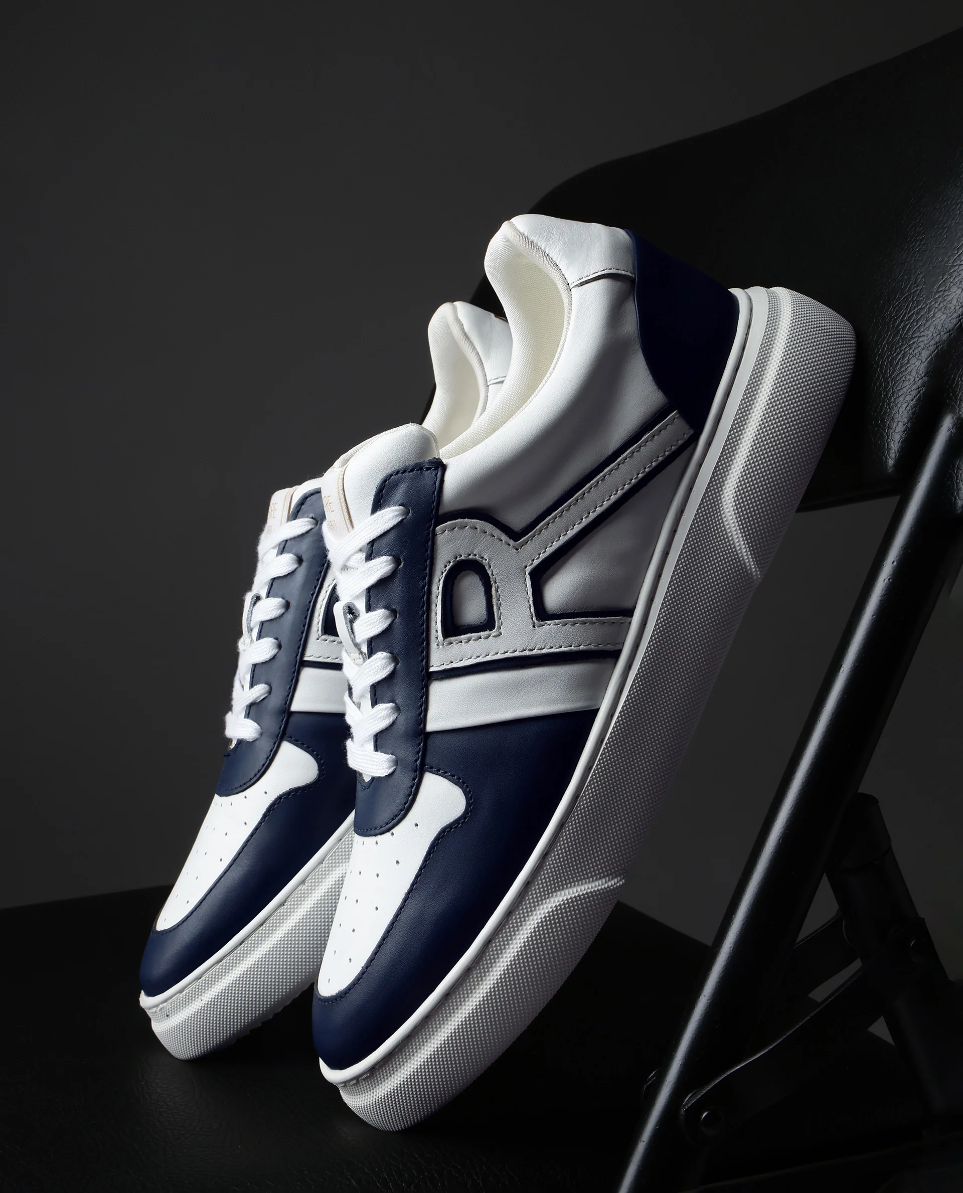 Rare Rabbit Corp Cygnus Pro-Lqwhite-Navy Shoes - Image 2