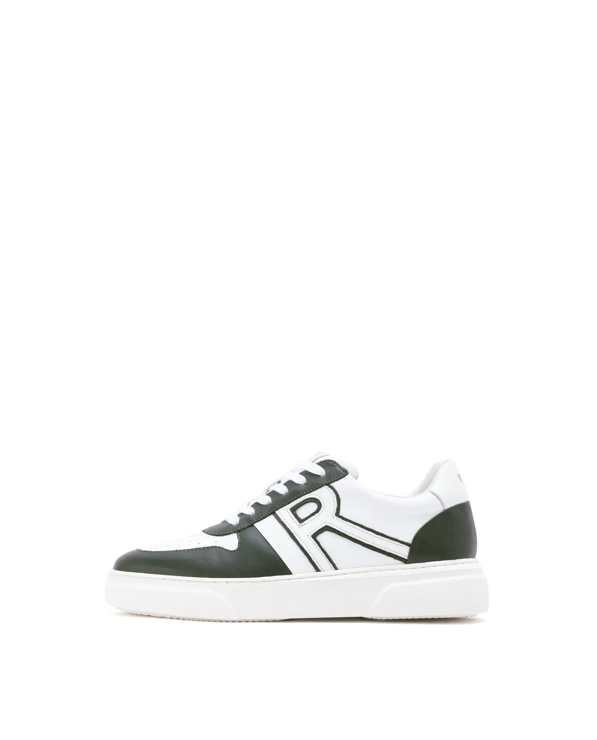 Rare Rabbit Mens Cygnus Pro Green Genuine Leather Dual Tone Low-Top Lace-Up Sneaker Shoe - Image 8