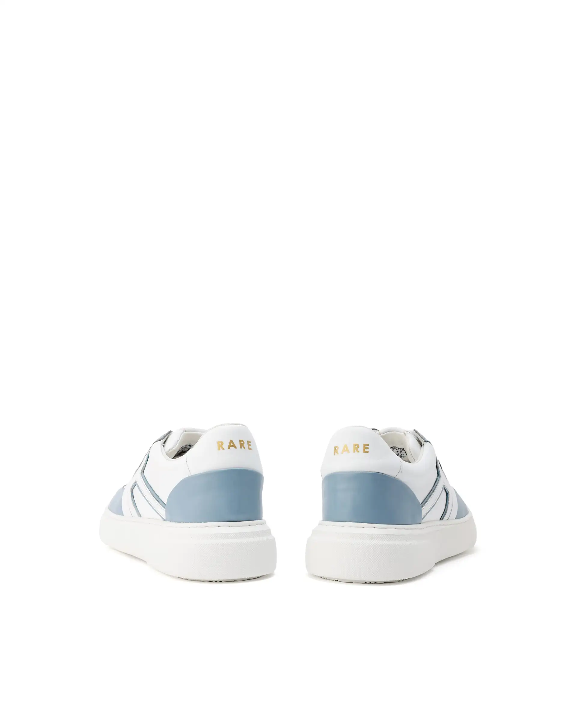 Rare Rabbit Mens Cygnus Pro White Genuine Leather Dual Tone Low-Top Lace-Up Sneaker Shoe - Image 6