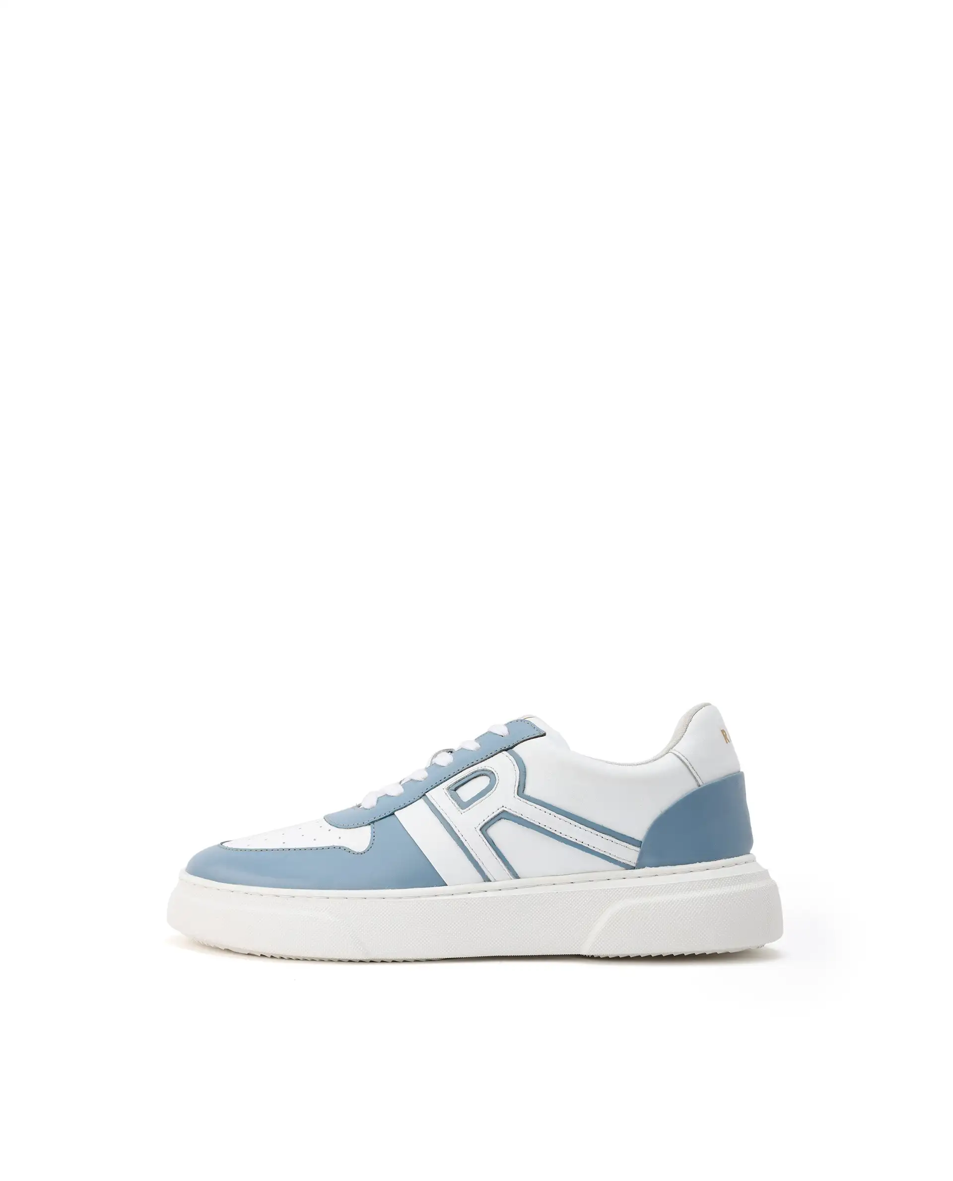 Rare Rabbit Mens Cygnus Pro White Genuine Leather Dual Tone Low-Top Lace-Up Sneaker Shoe - Image 8