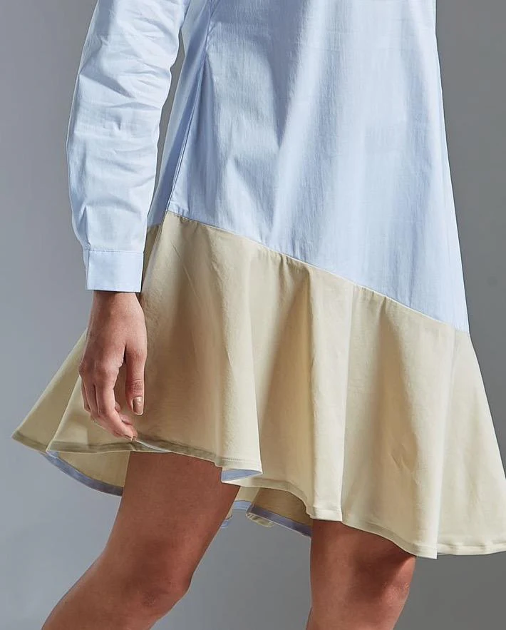 Rareism Women Dahlia Blue Dress Full Sleeves - Image 4