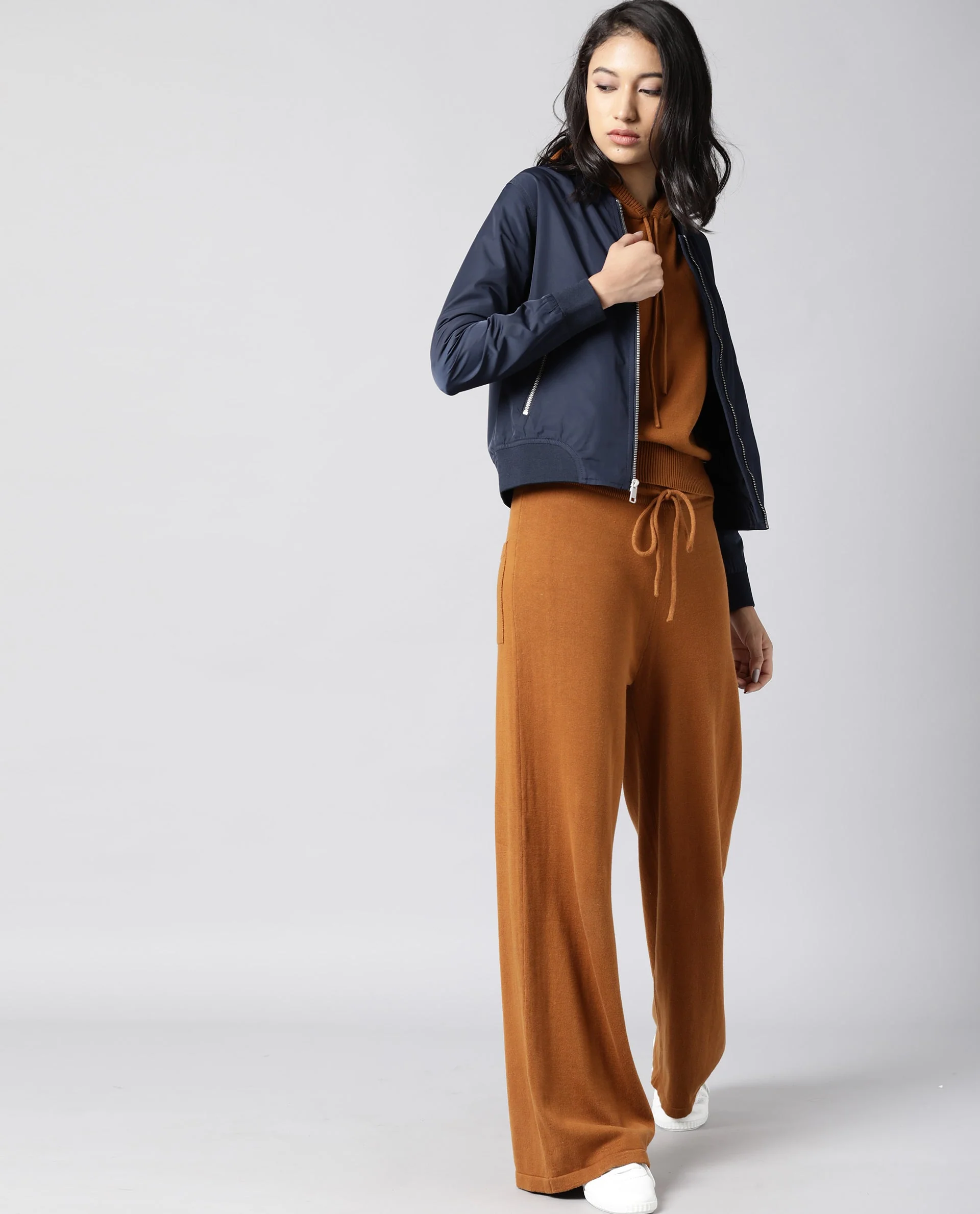 Rareism Women Dandra Navy Jacket Full Sleeves Solid - Image 7