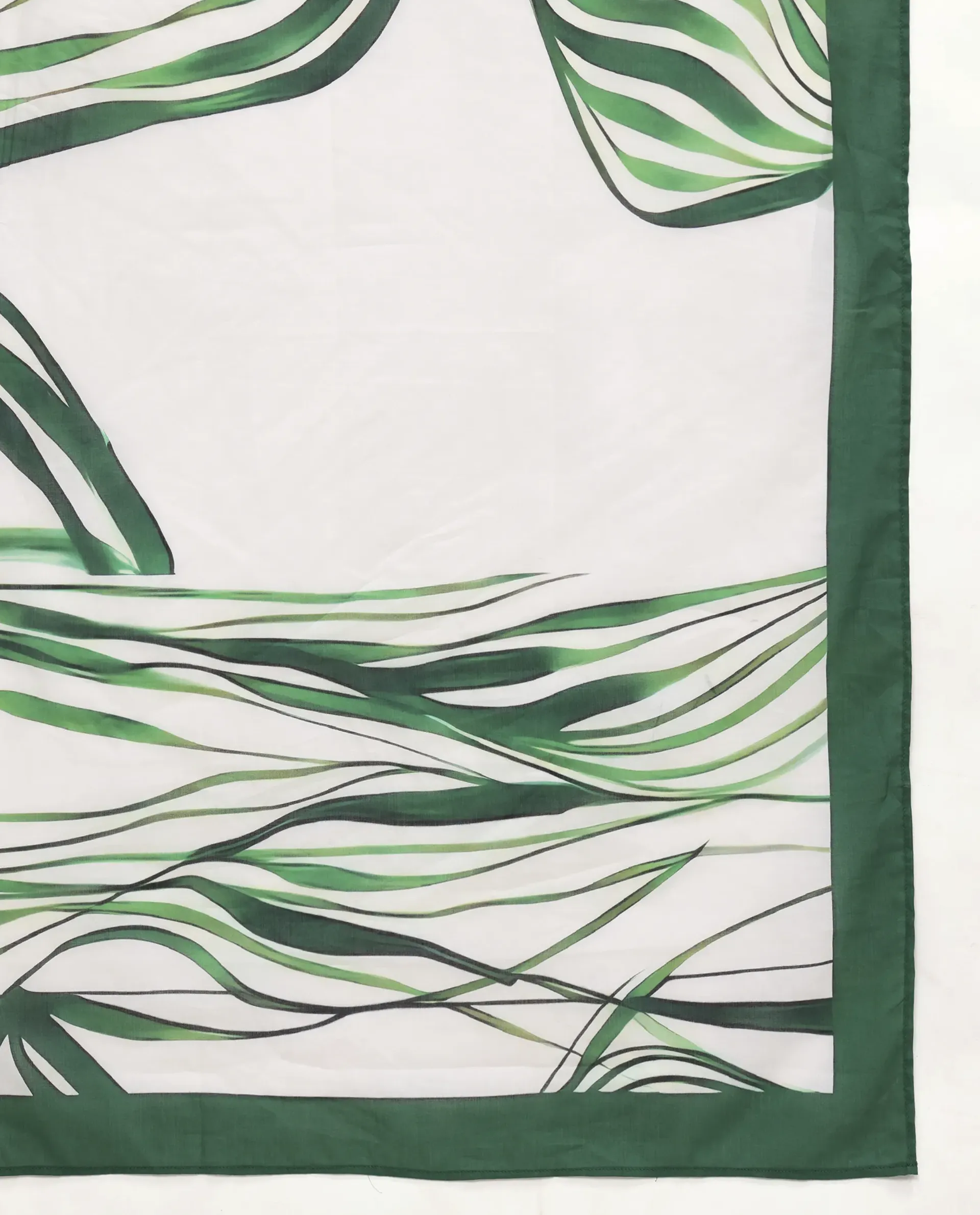 Rareism Women's Daphy Green Abstract Print Scarf - Image 5