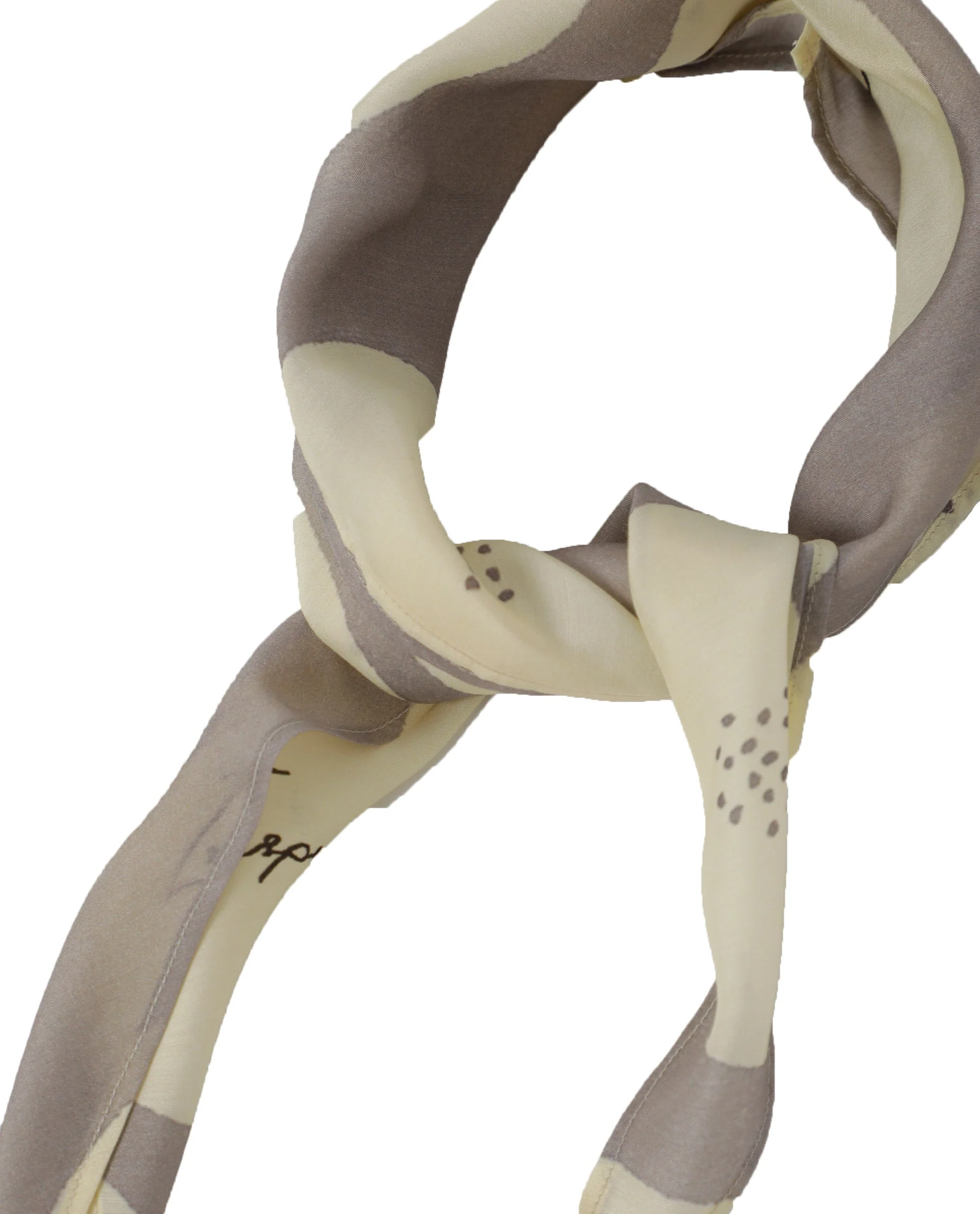 Rareism Women Darl Offwhite Scarf Cotton Silk Fabric - Image 2