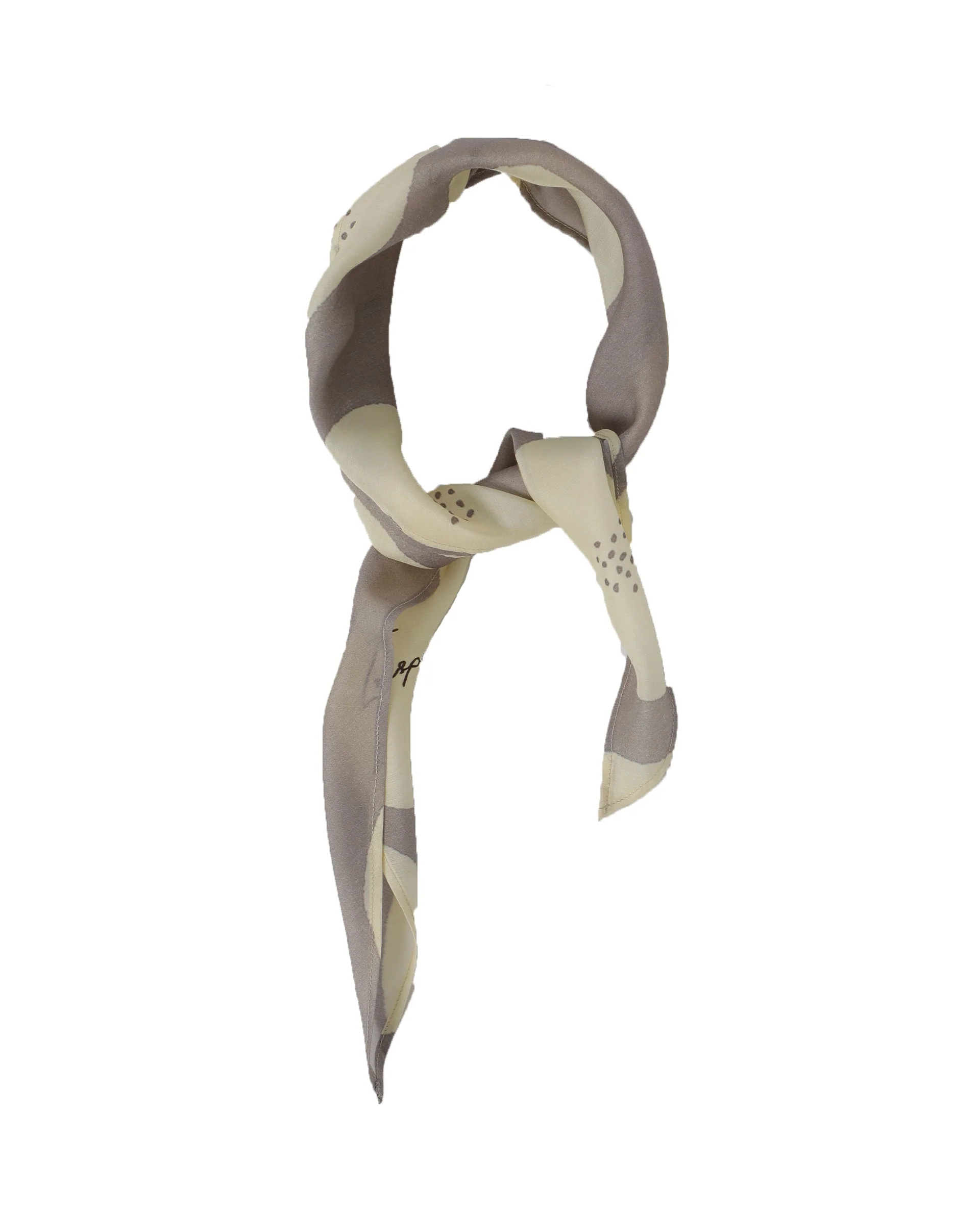 Rareism Women Darl Offwhite Scarf Cotton Silk Fabric - Image 5