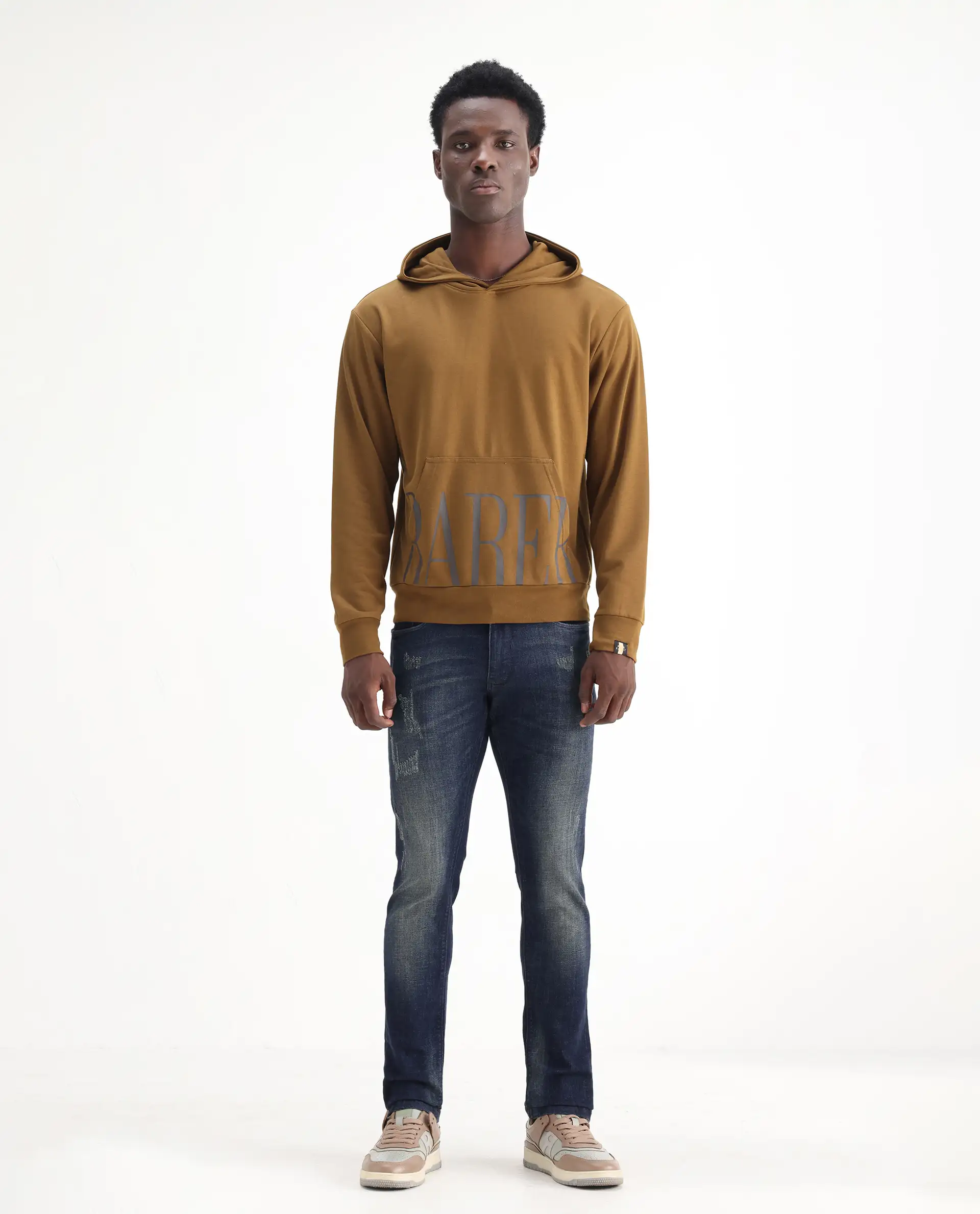 Rare Rabbit Men's David 4 Blue Cotton Plain Hawk Slim Fit Jeans - Image 6