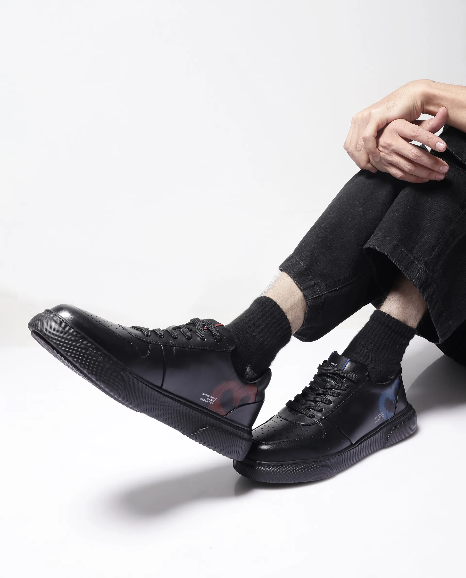 Rare Rabbit Men Deric-Fs1 Black Lace-Up Shoes - Image 2