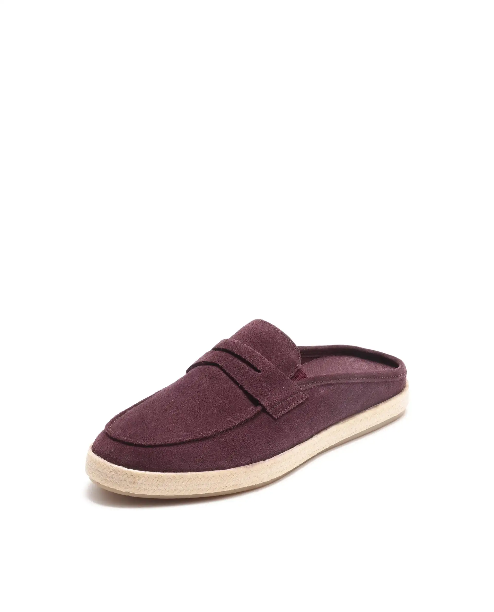 Rare Rabbit Men Diago Bordo Suede Leather Slip-On Closure Shoes - Image 2
