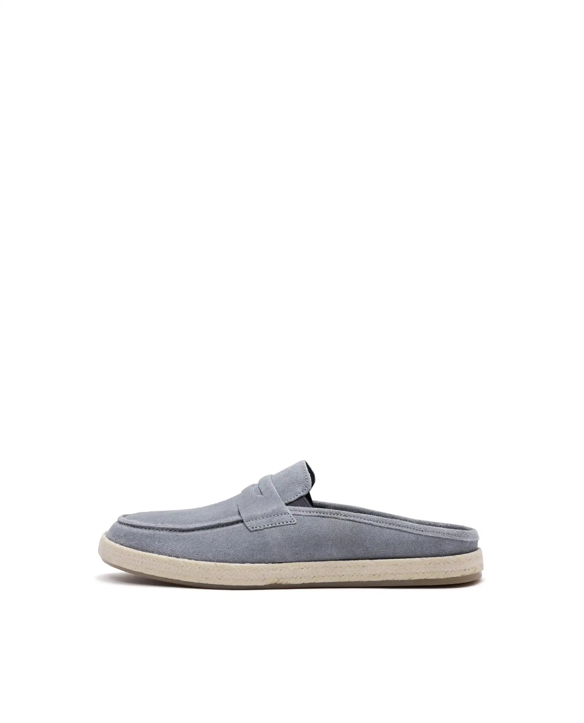 Rare Rabbit Men Diago Light Grey Suede Leather Slip-On Closure Shoes - Image 8