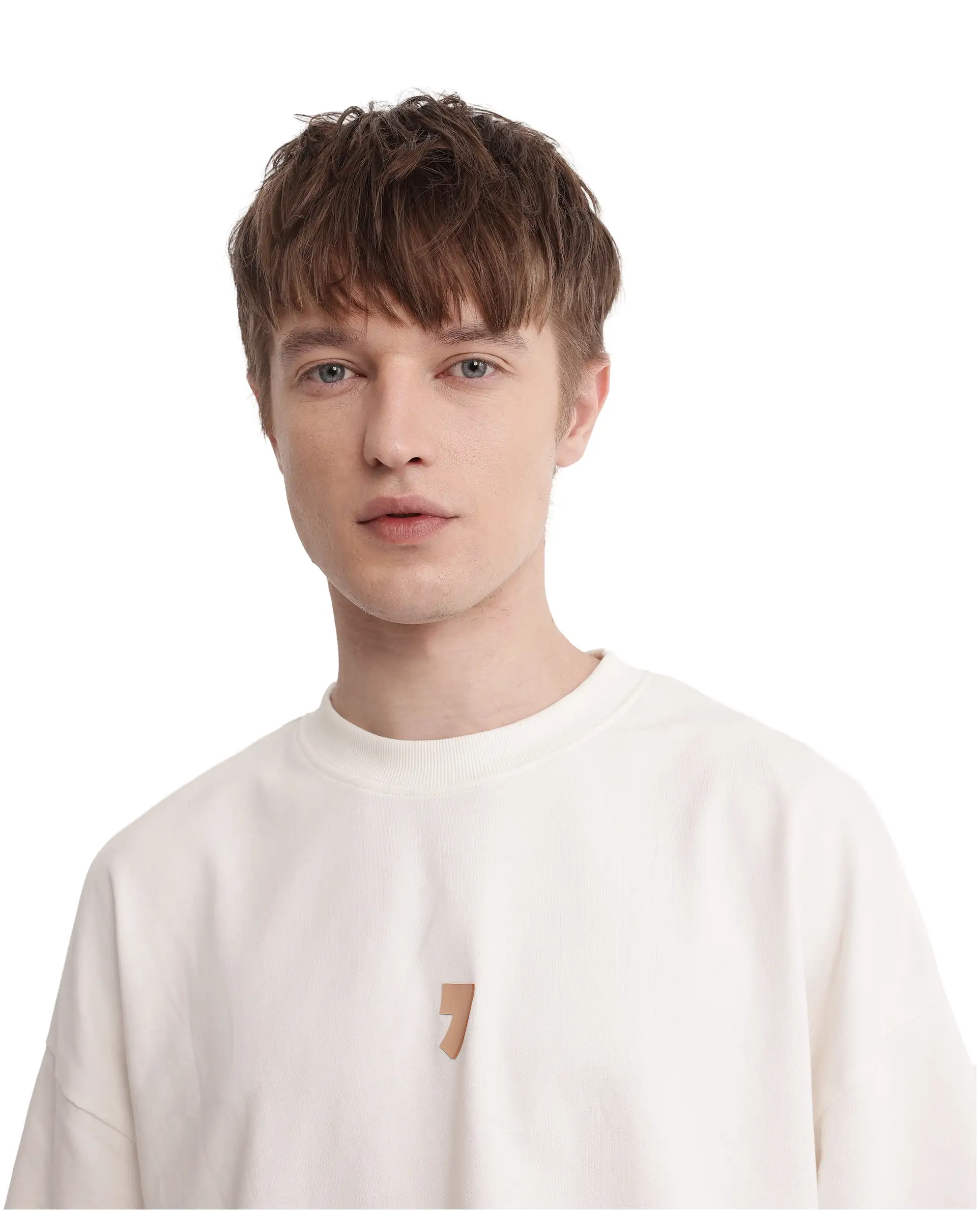 Rare Rabbit Men's Diner Off White Cotton Graphic Print Oversized Fit Half Sleeve Crew Neck T-Shirt - Image 8