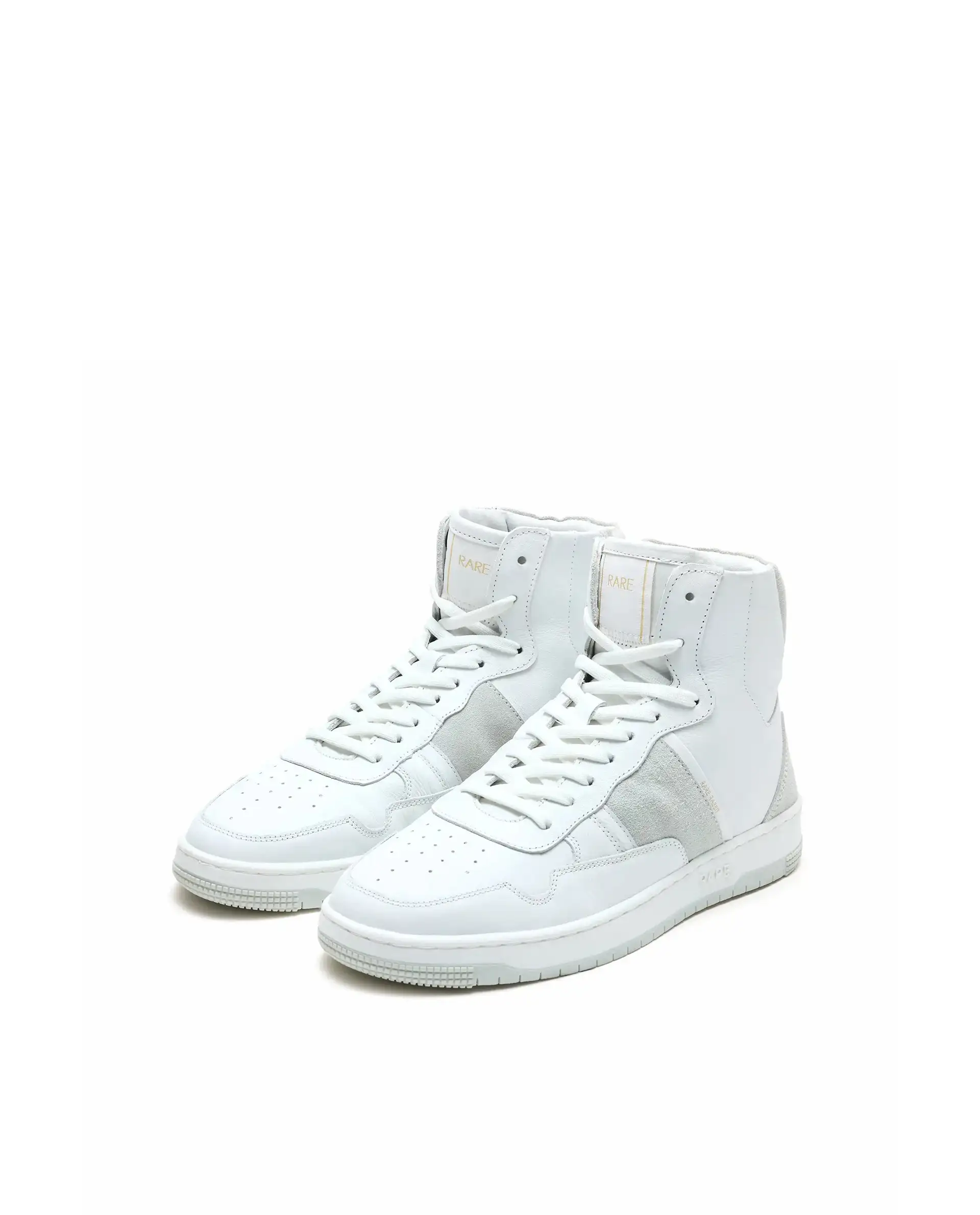 Rare Rabbit Men's Dist Cement Leather Lace-Up Closure High-Top Sneaker - Image 3