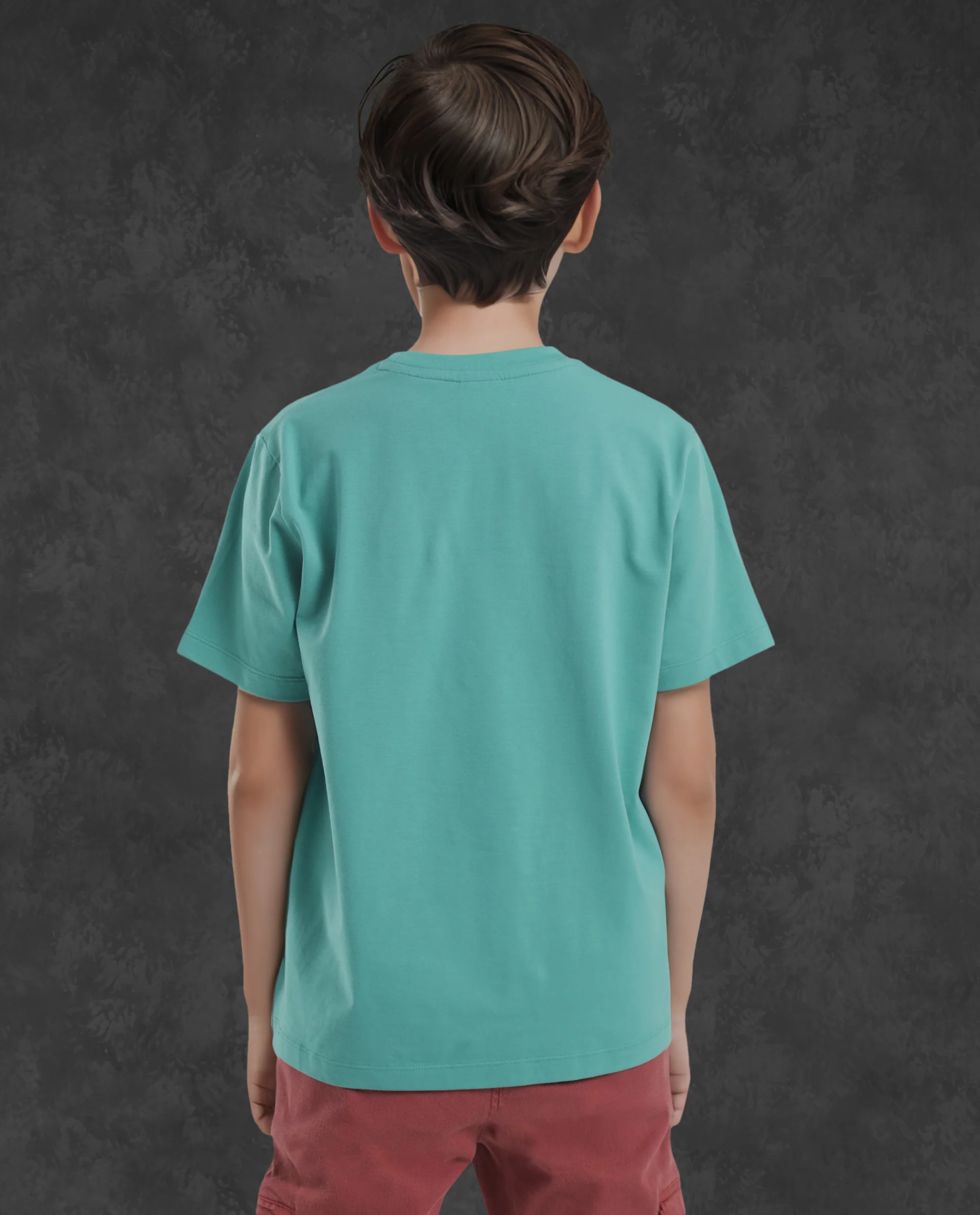 Rare Ones Kids Div Green Cotton Half Sleeves Crew Neck Regular Fit Graphic Print T-Shirt - Image 9