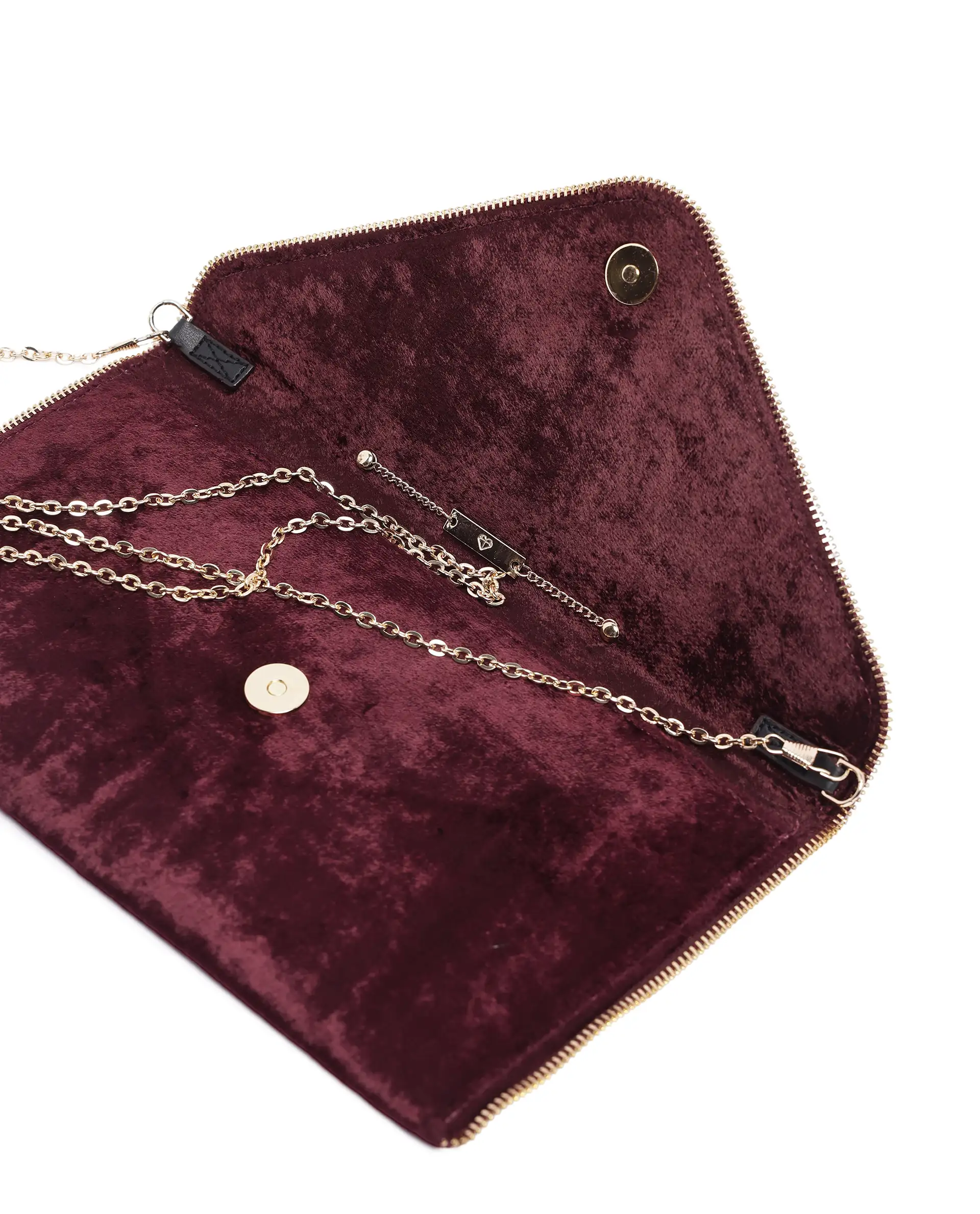 Rareism Women Diva Dark Maroon Plain Bag - Image 3