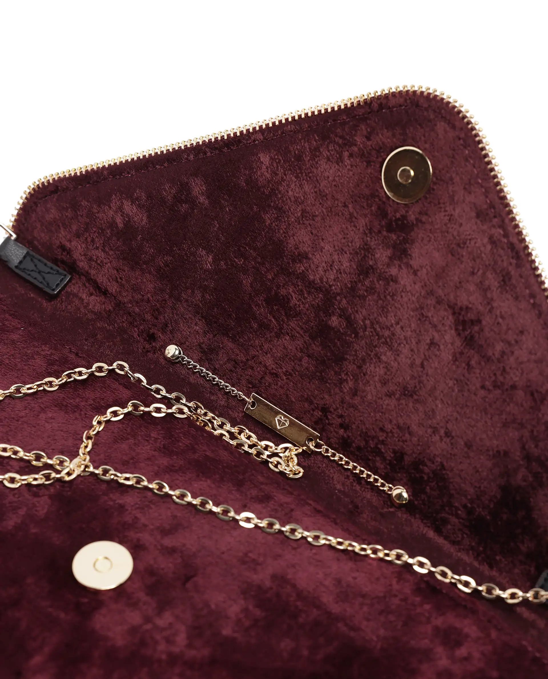 Rareism Women Diva Dark Maroon Plain Bag - Image 4
