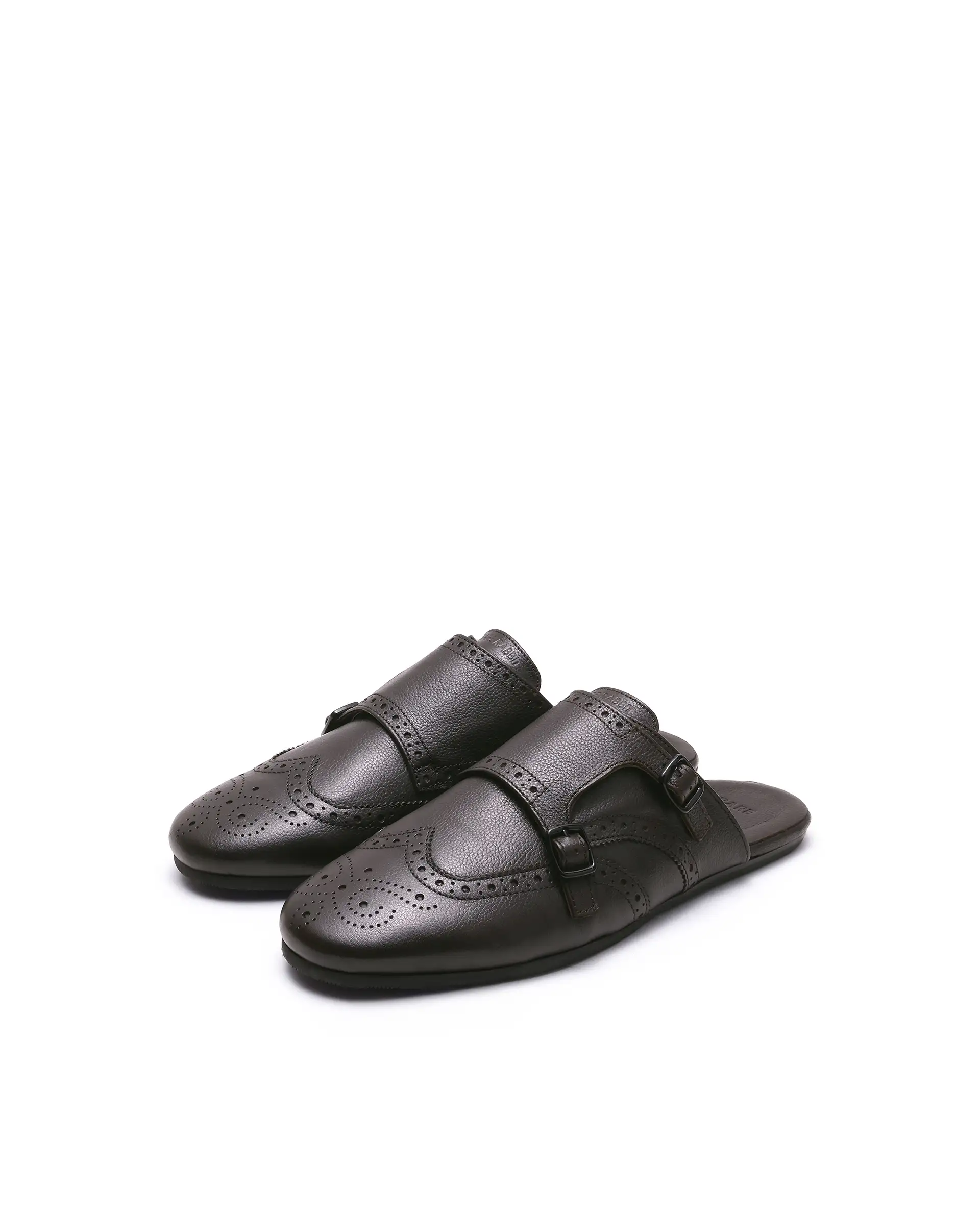 Rare Rabbit Men's Dmonk Dark Brown Leather Mule - Image 2