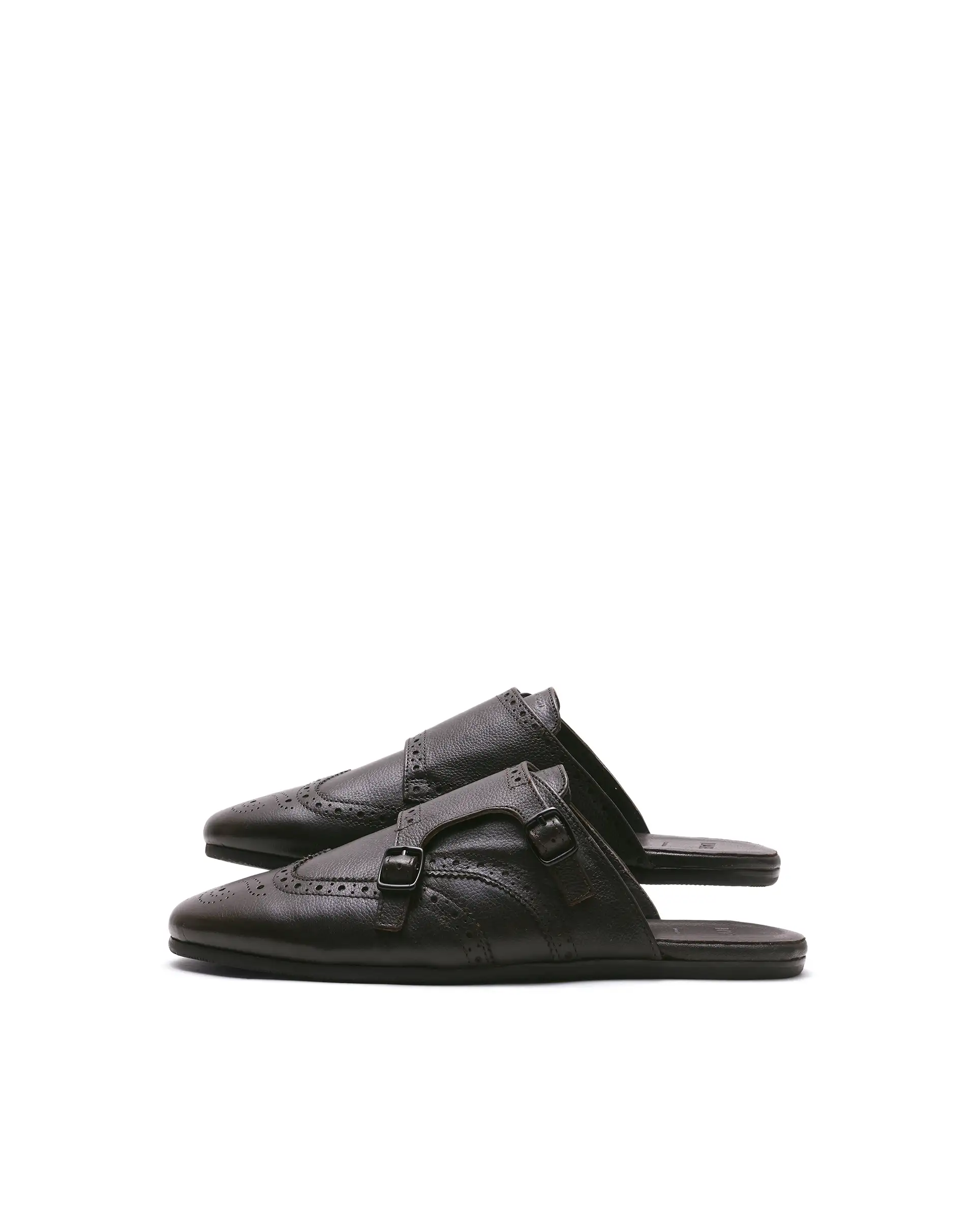 Rare Rabbit Men's Dmonk Dark Brown Leather Mule - Image 3