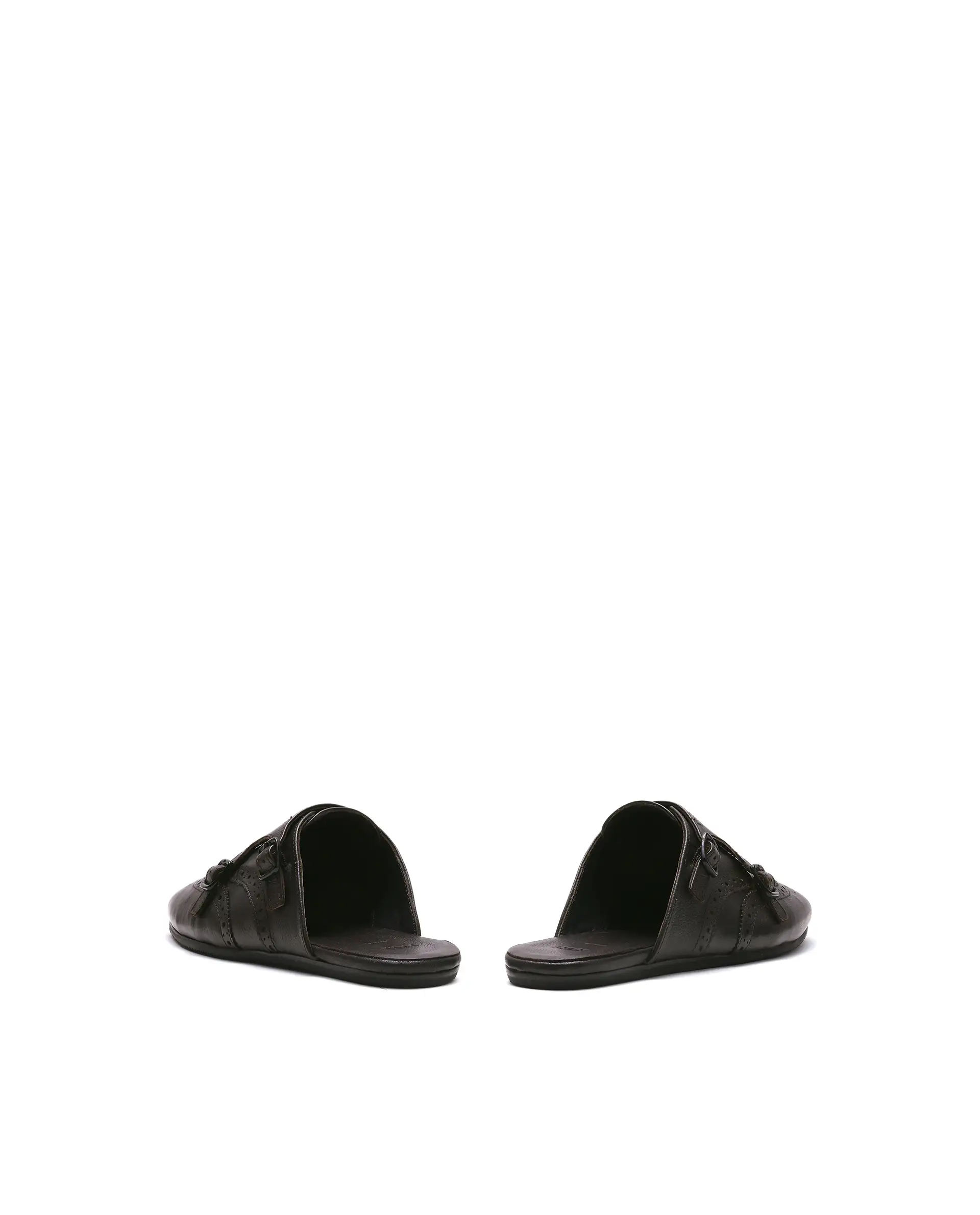 Rare Rabbit Men's Dmonk Dark Brown Leather Mule - Image 5