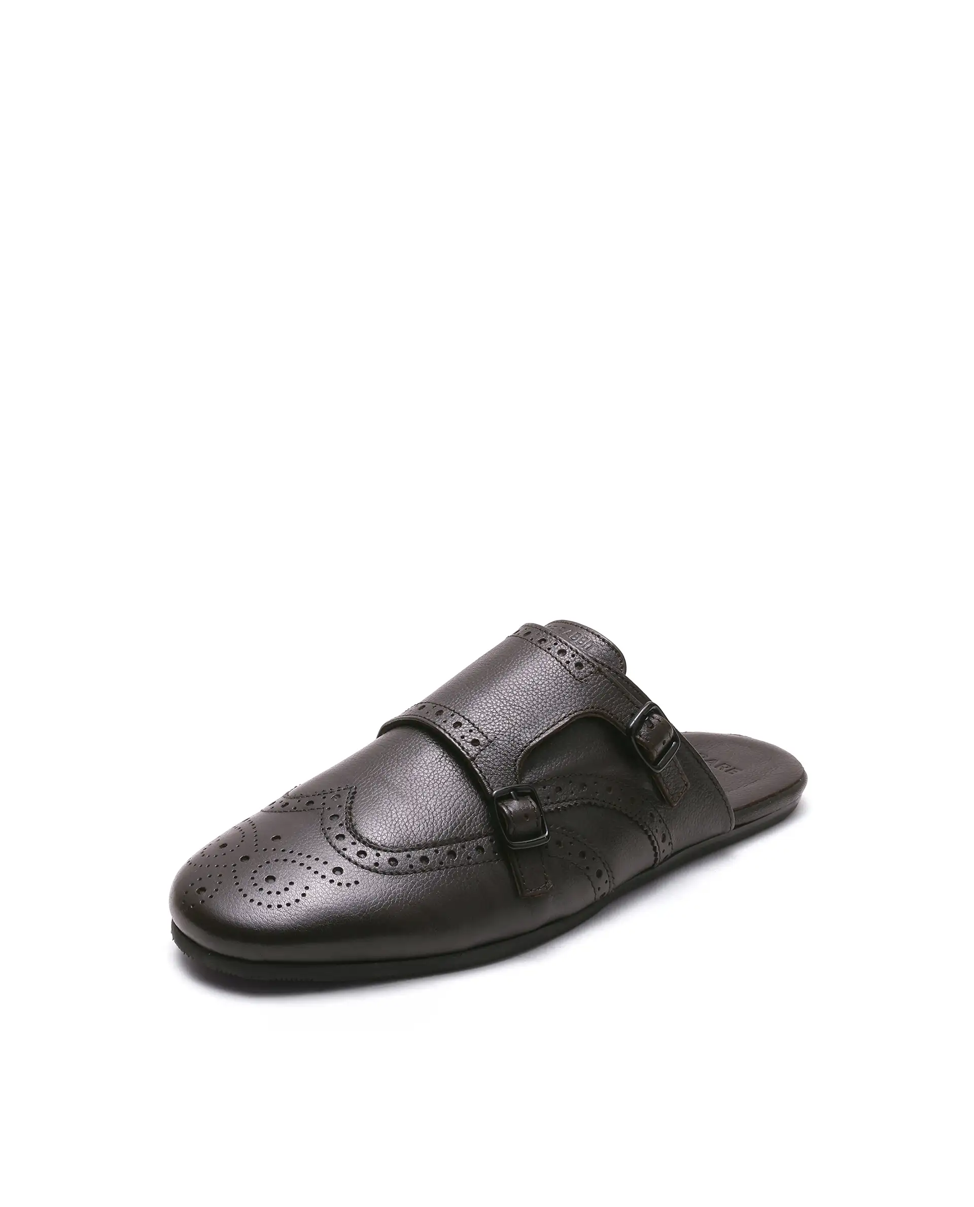 Rare Rabbit Men's Dmonk Dark Brown Leather Mule - Image 7
