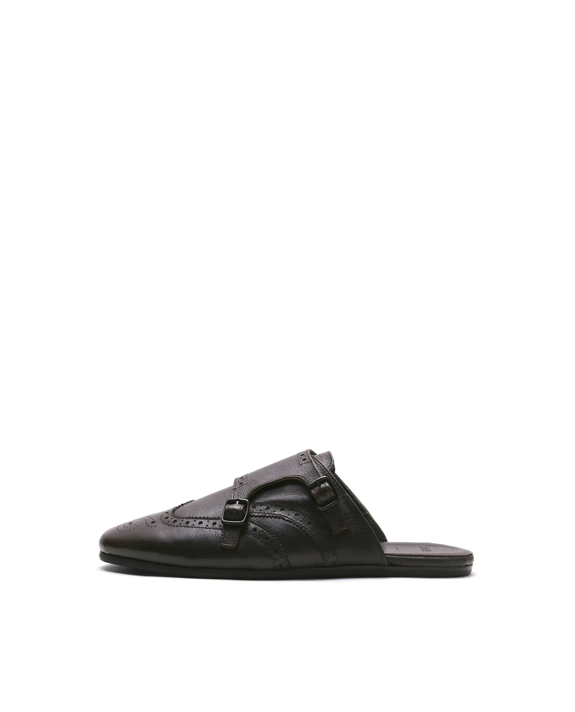 Rare Rabbit Men's Dmonk Dark Brown Leather Mule - Image 9