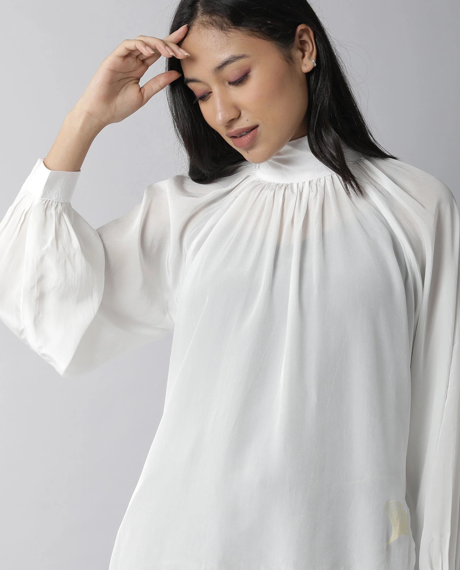 Rareism Women Domino White Top Full Sleeves Solid - Image 11