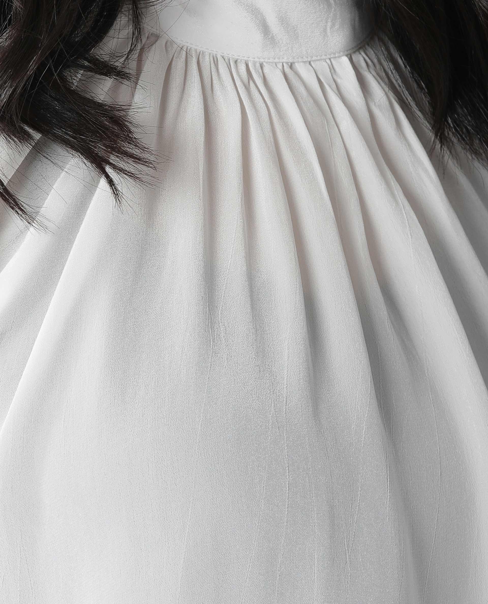 Rareism Women Domino White Top Full Sleeves Solid - Image 2