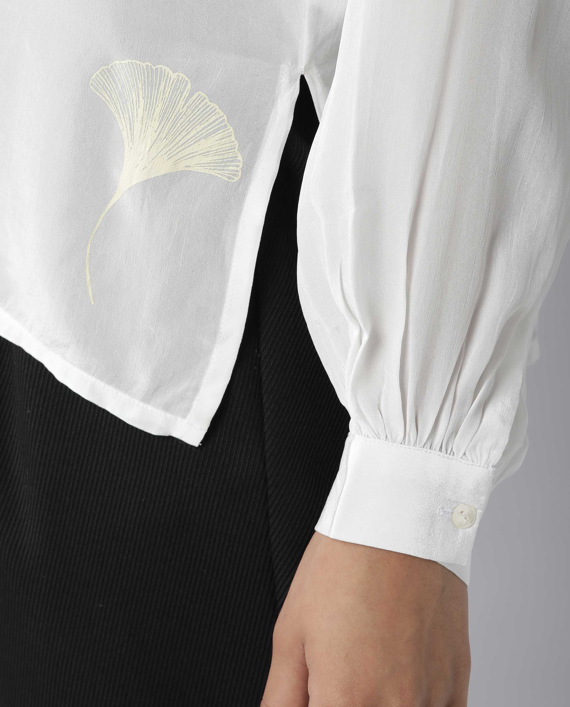 Rareism Women Domino White Top Full Sleeves Solid - Image 8