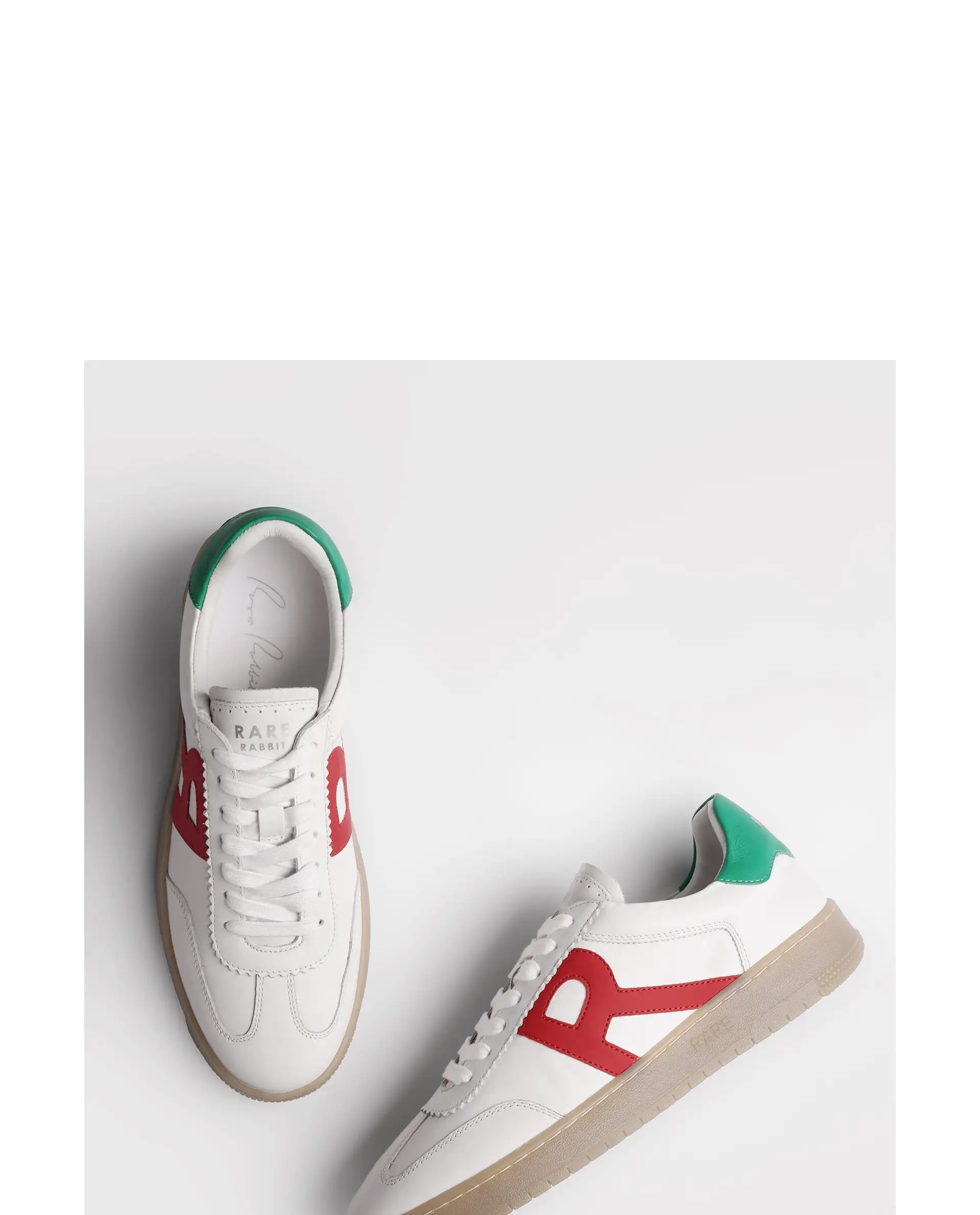 Rare Rabbit Men's Dorset White Oxford Style Colorblocked Smart Casual Leather Sneaker - Image 8