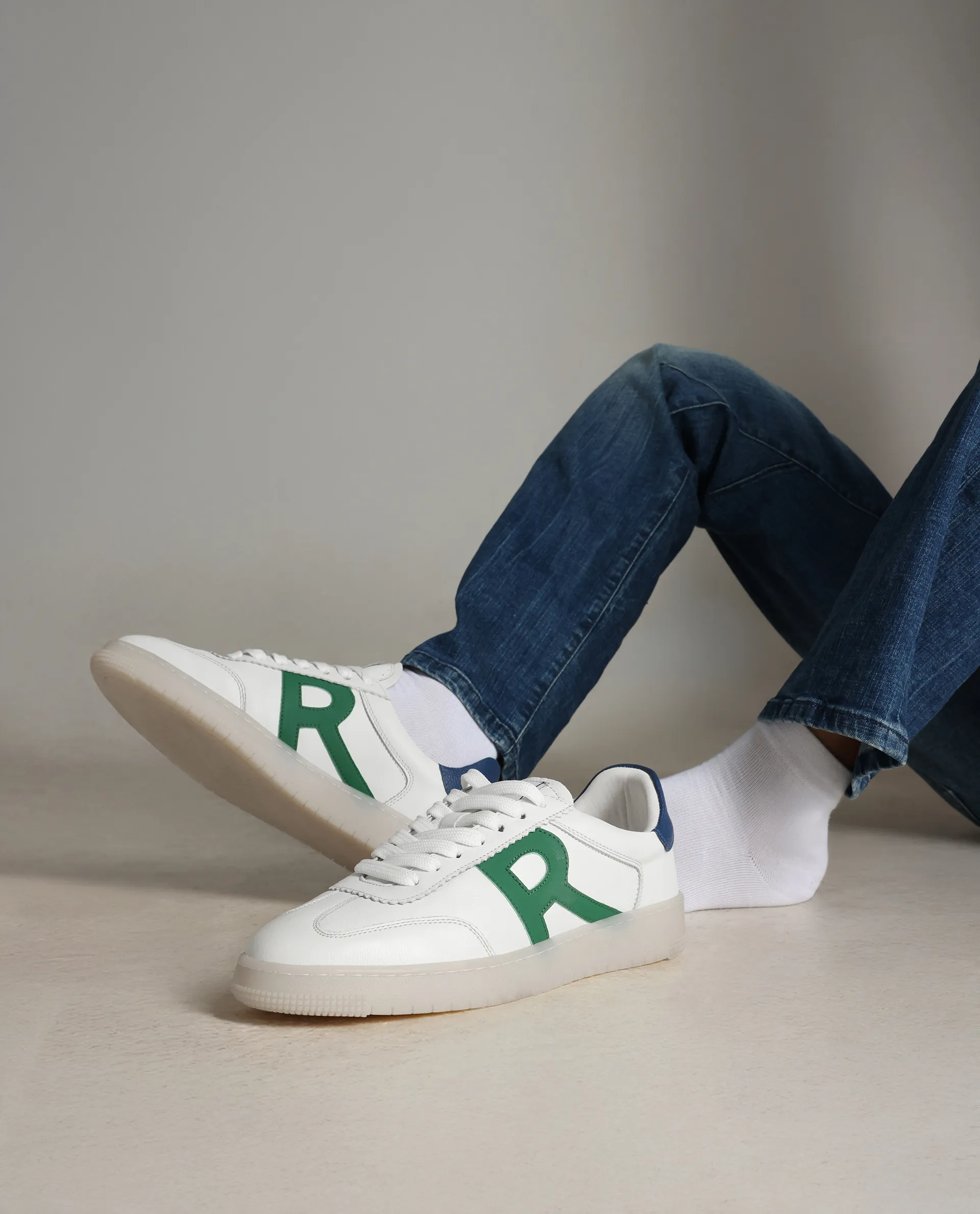 Rare Rabbit Men Dorset Green Lace-Up Closure Shoes - Image 2