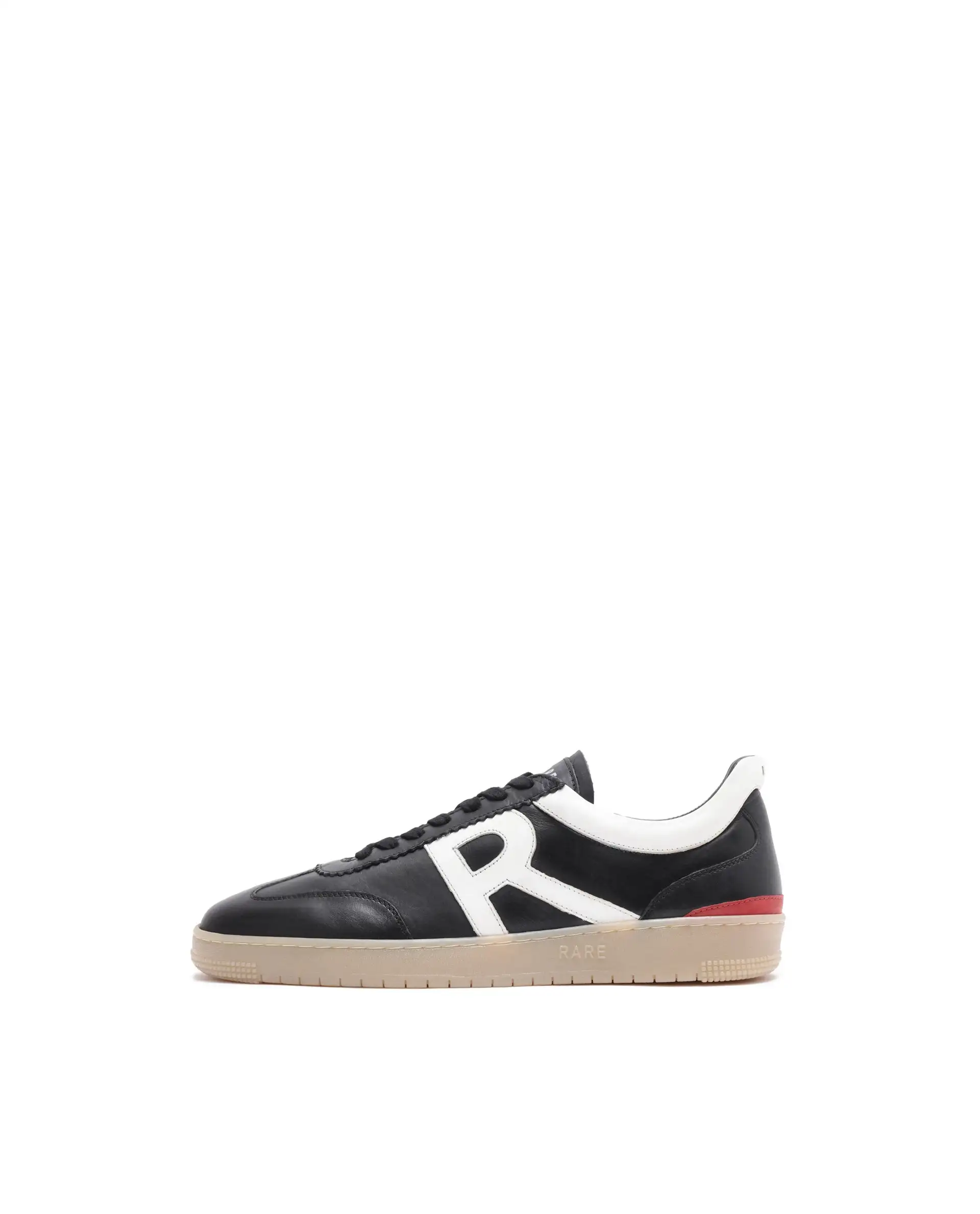 Rare Rabbit Men's Dorset Pro Black Genuine Leather Shoes Low-Top Lace-Up Dual Tone Sneaker Shoes - Image 8