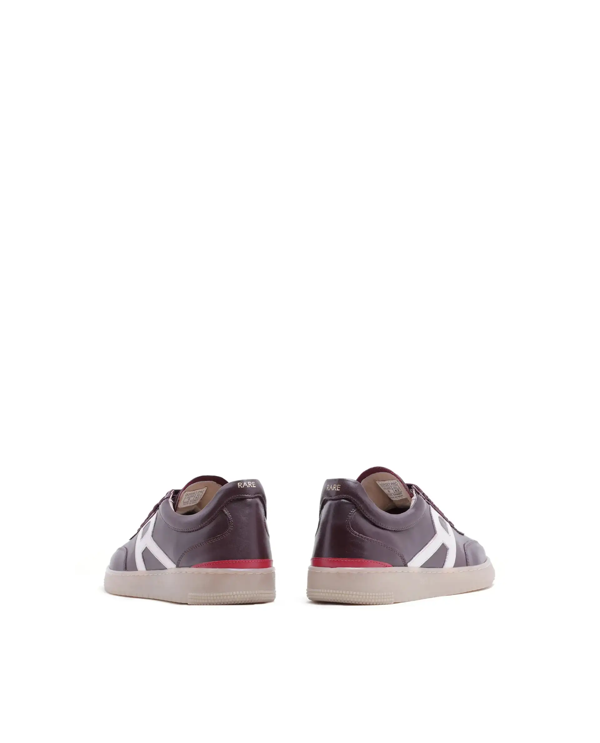 Rare Rabbit Men Dorset Pro Burgundy Genuine Leather Shoes Low-Top Lace-Up Dual Tone Sneaker Shoes - Image 5