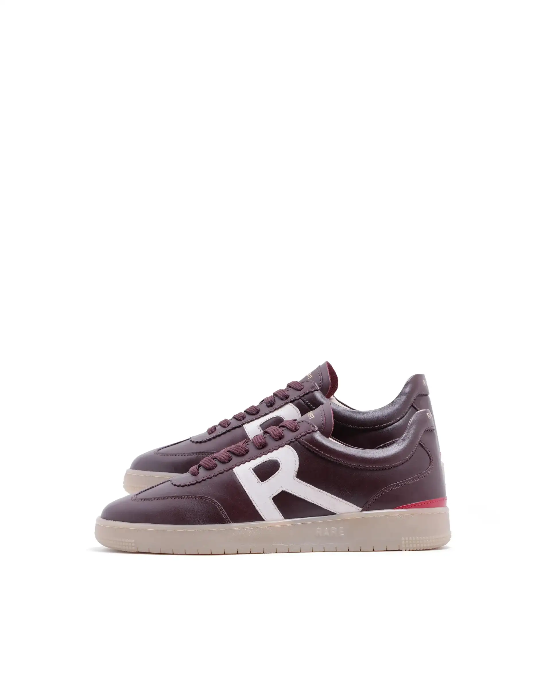 Rare Rabbit Men Dorset Pro Burgundy Genuine Leather Shoes Low-Top Lace-Up Dual Tone Sneaker Shoes - Image 8