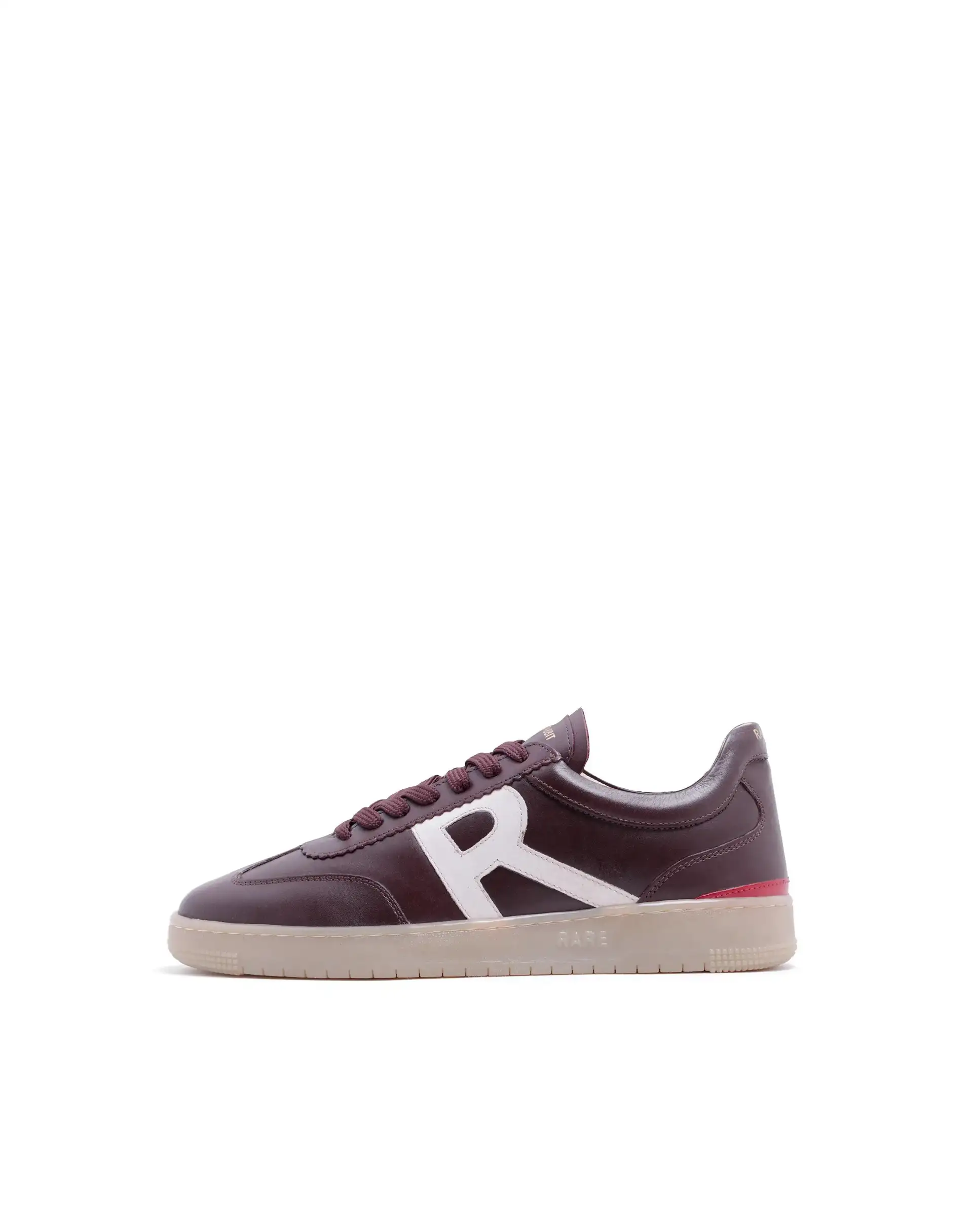 Rare Rabbit Men Dorset Pro Burgundy Genuine Leather Shoes Low-Top Lace-Up Dual Tone Sneaker Shoes - Image 9