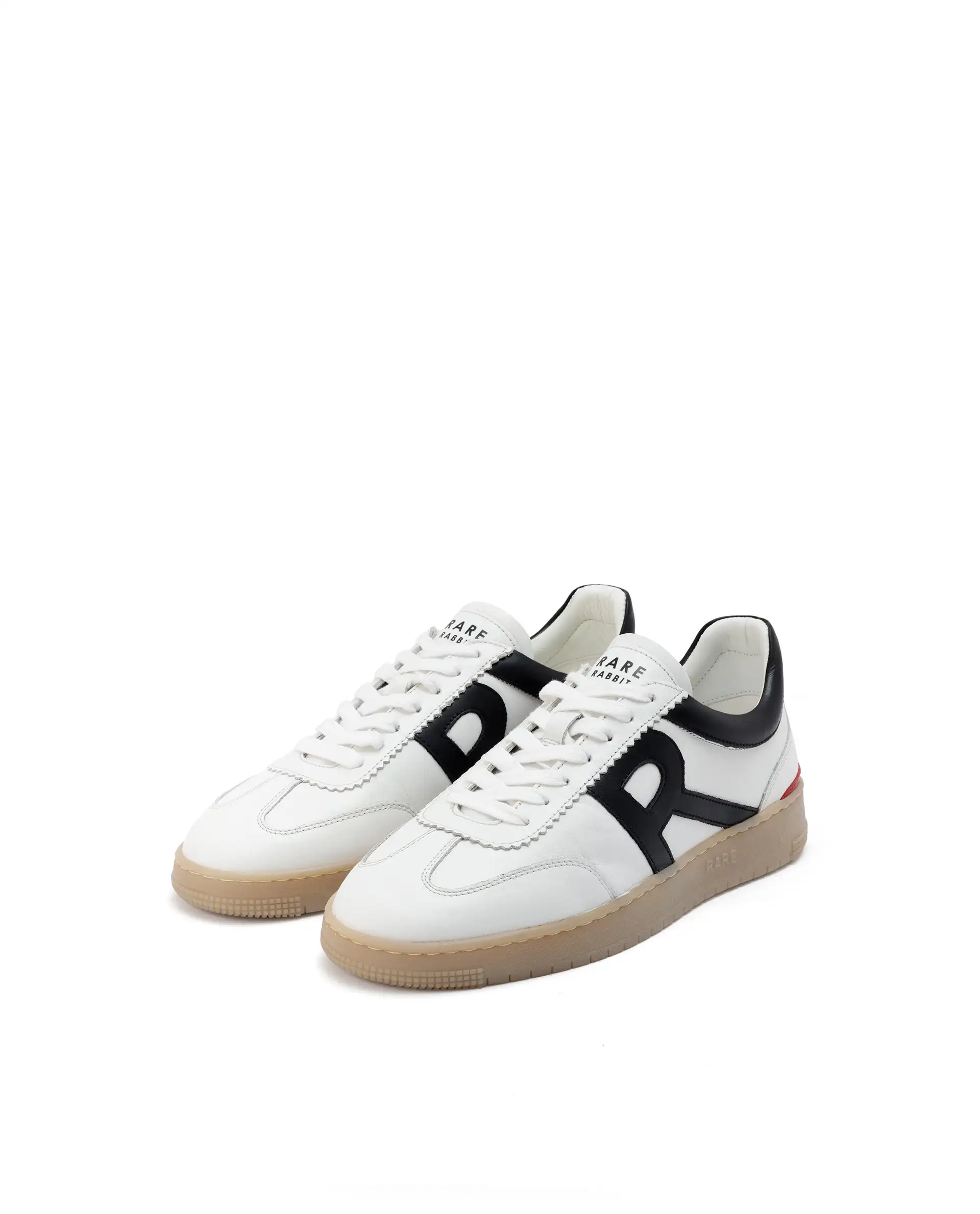 Rare Rabbit Men's Dorset Pro White Genuine Leather Shoes Low-Top Lace-Up Dual Tone Sneaker Shoes - Image 3