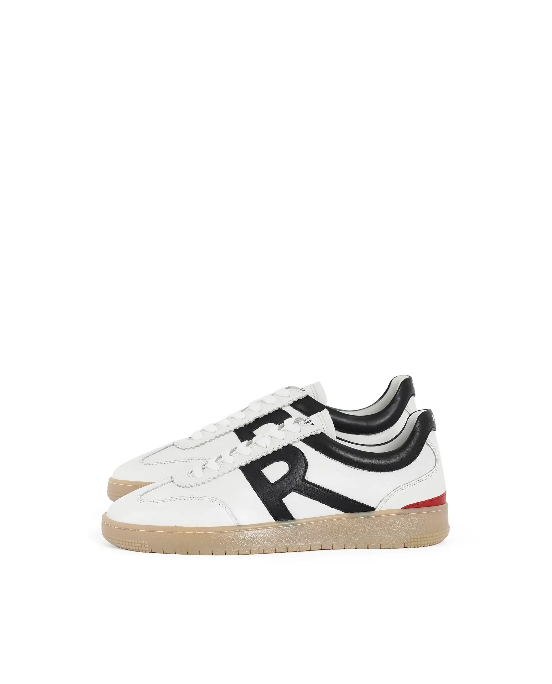 Rare Rabbit Men's Dorset Pro White Genuine Leather Shoes Low-Top Lace-Up Dual Tone Sneaker Shoes - Image 5