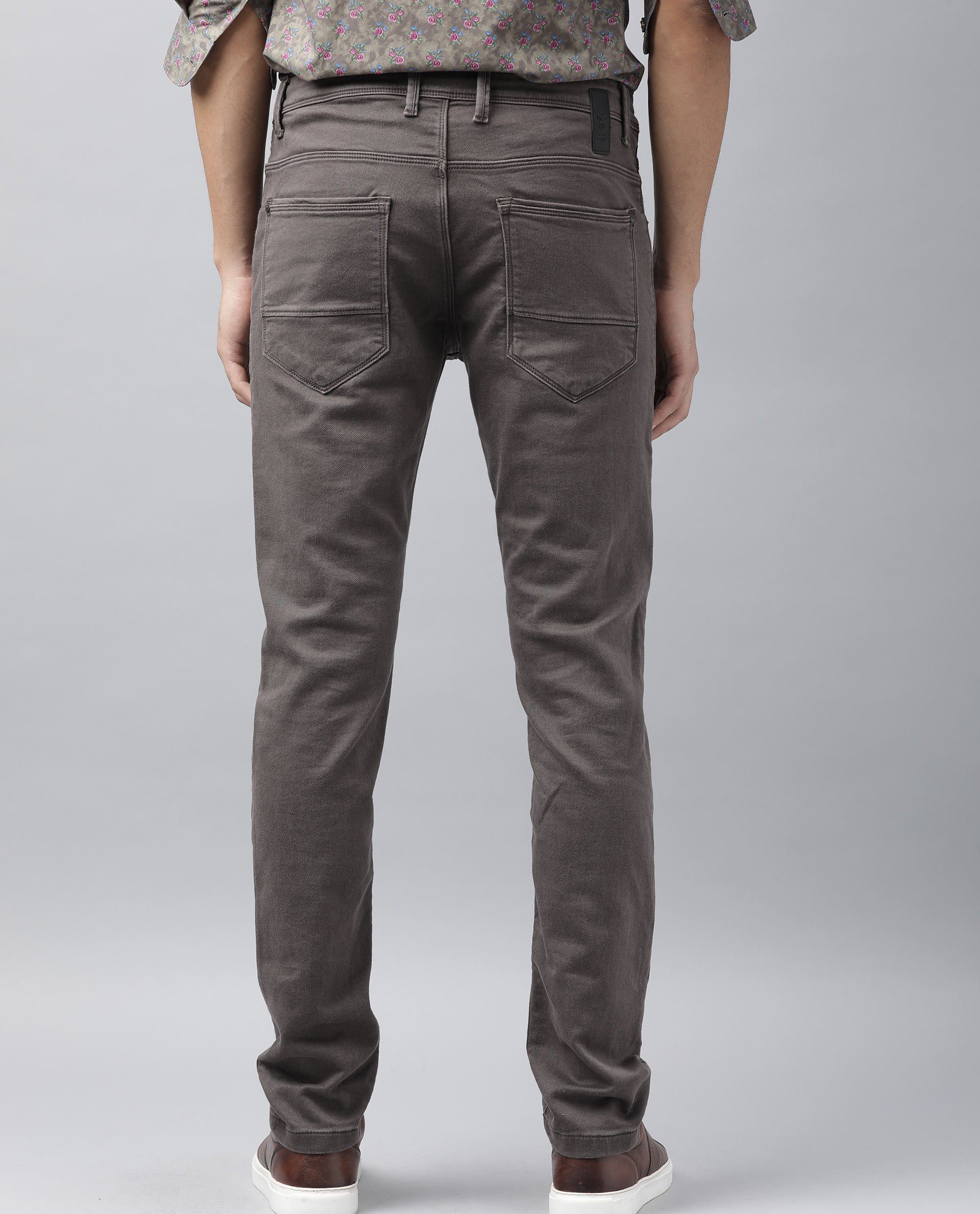 Rare Rabbit Men's Drake Brown Cotton Morris Regular Fit Jeans - Image 5