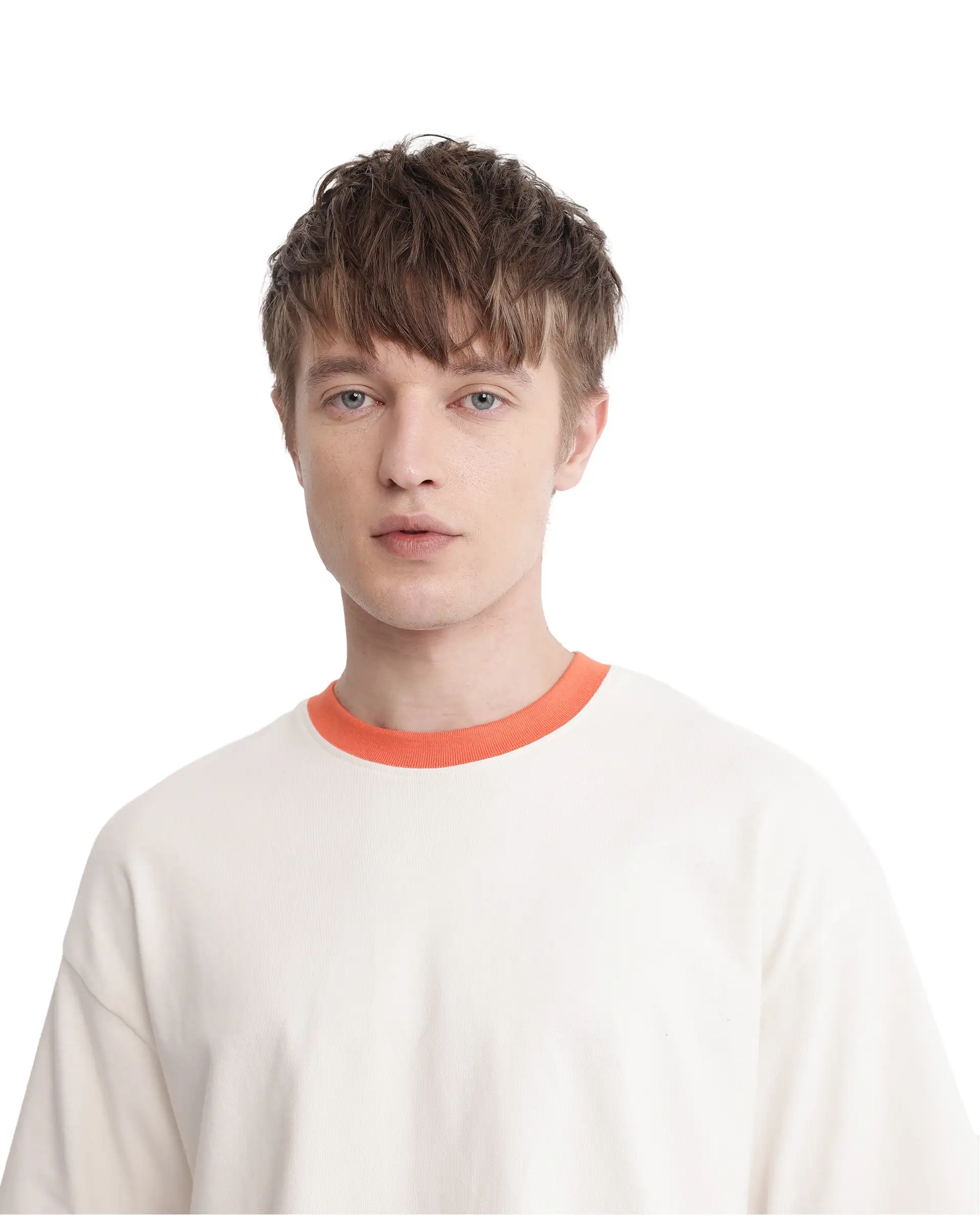 Rare Rabbit Men's Drift Off White Cotton Graphic Print Oversized Fit Half Sleeve Crew Neck T-Shirt - Image 7