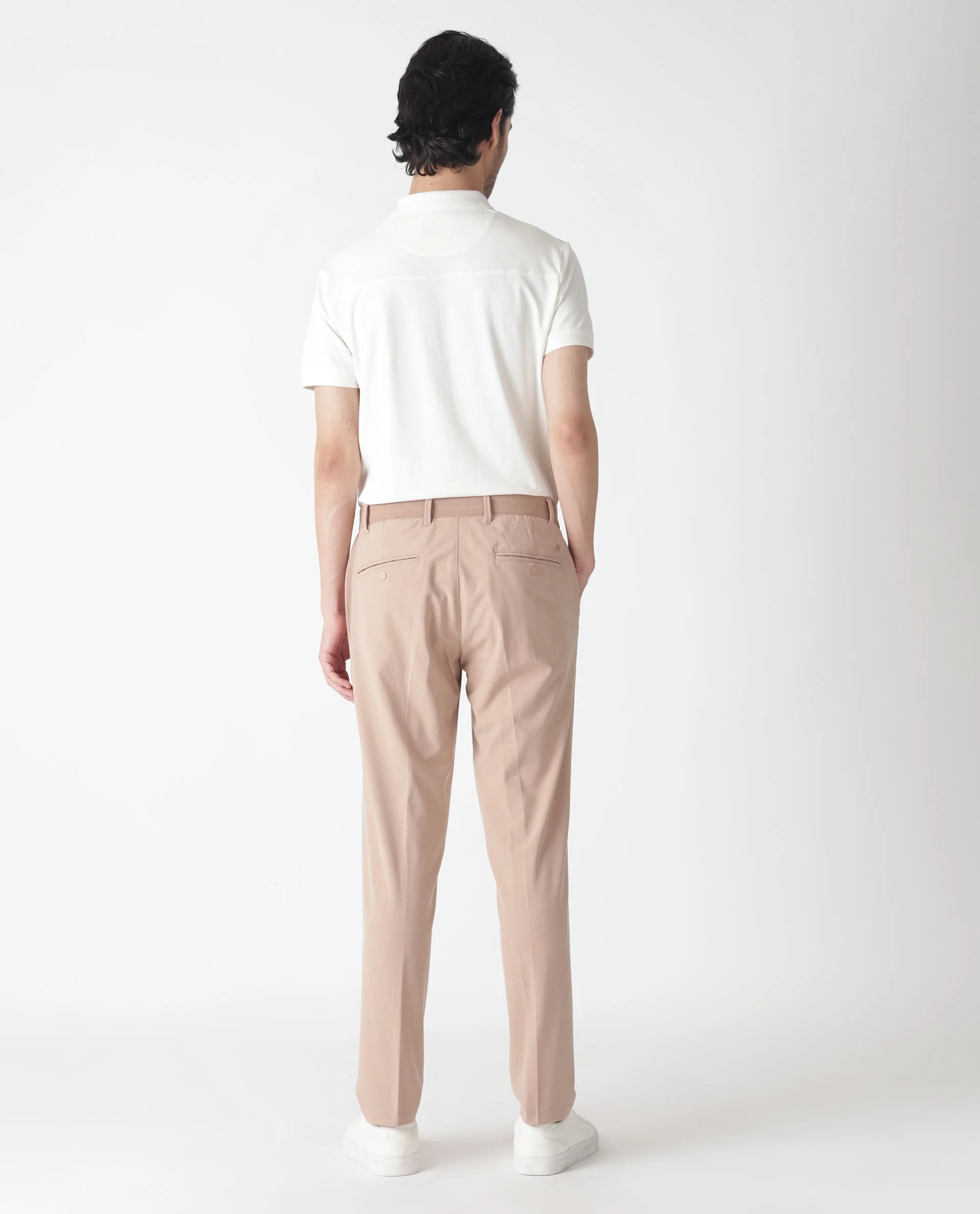 Rare Rabbit Men's Drivers Pastel Pink Polyester Plain Regular Fit Trouser - Image 10
