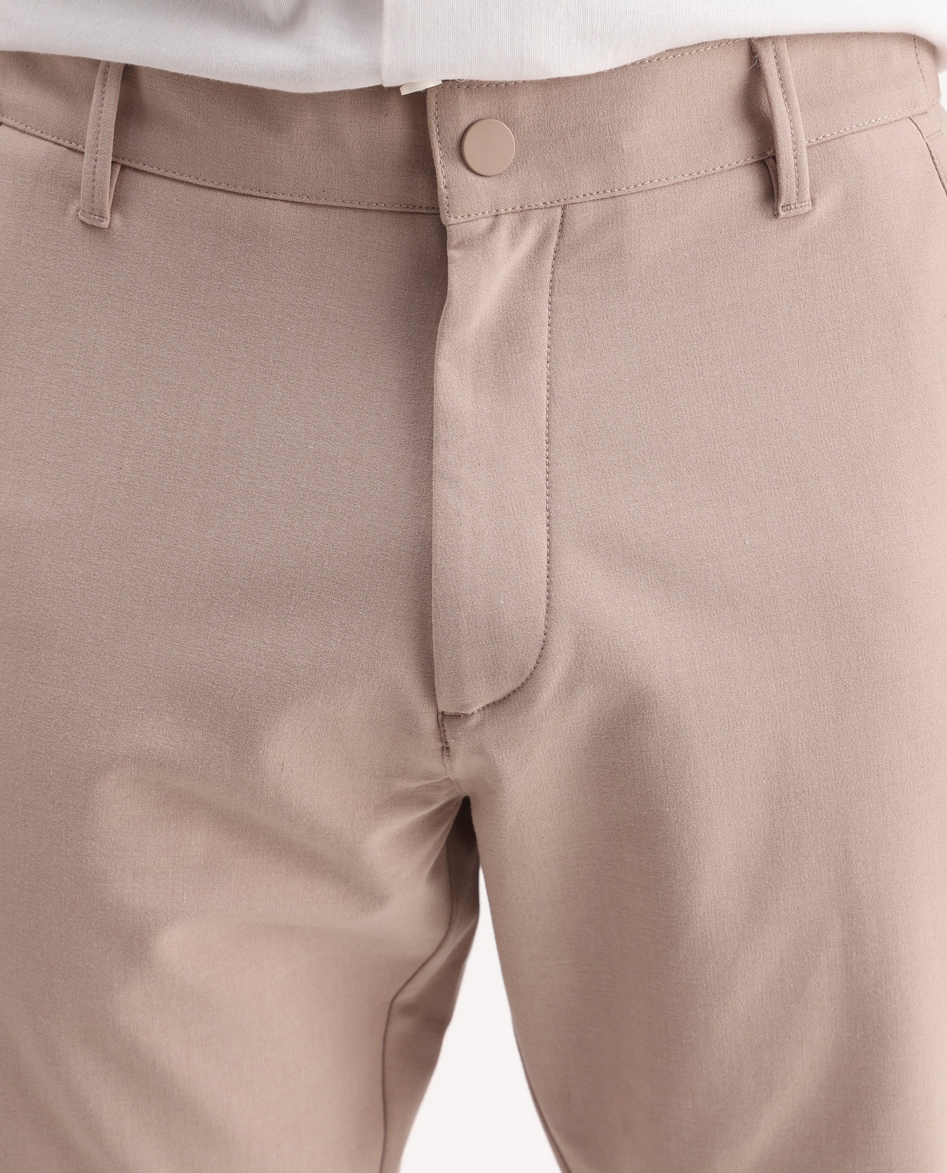 Rare Rabbit Men's Drivo Peach Polyester Blend Plain Regular Fit Shorts - Image 5