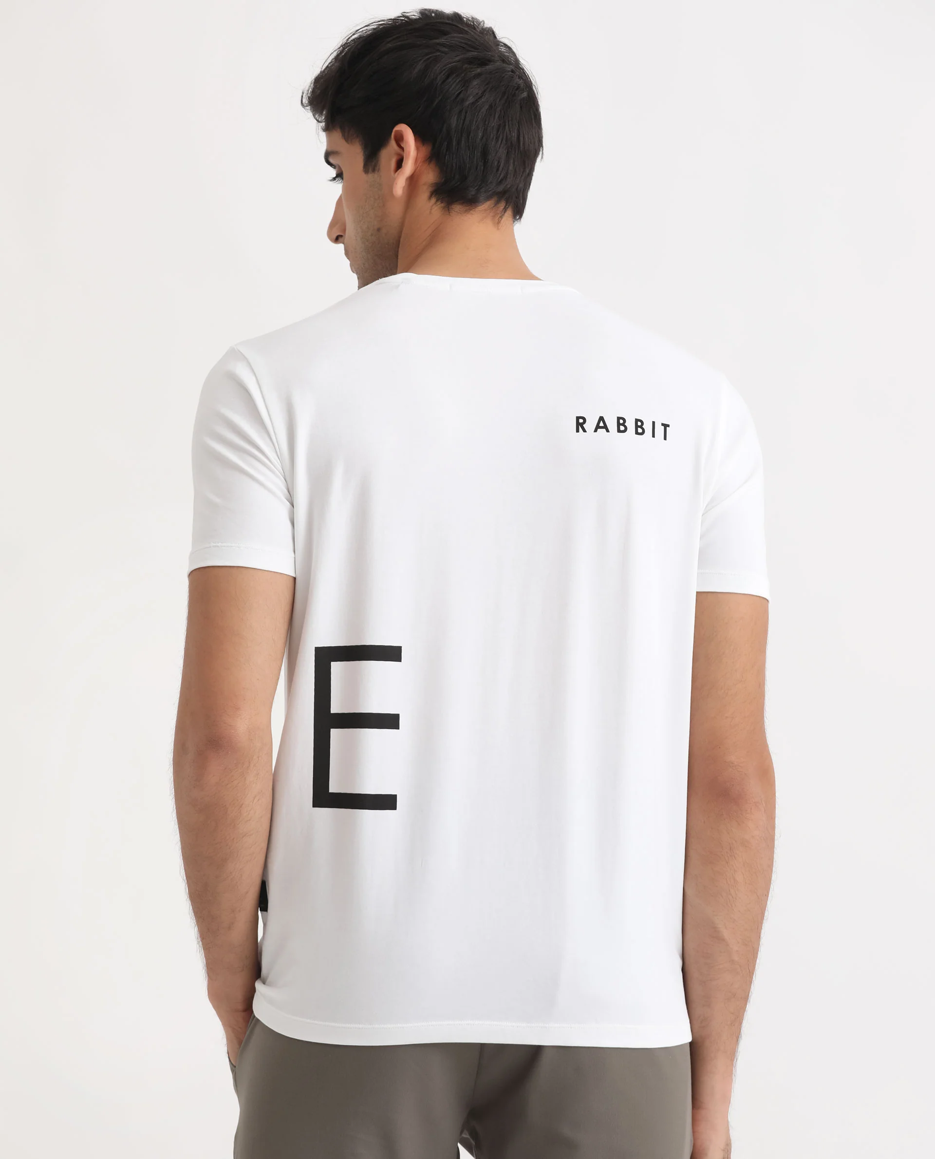 Rare Rabbit Men's Drover White Cotton Graphic Print Slim Fit Half Sleeve Crew Neck T-Shirt - Image 9