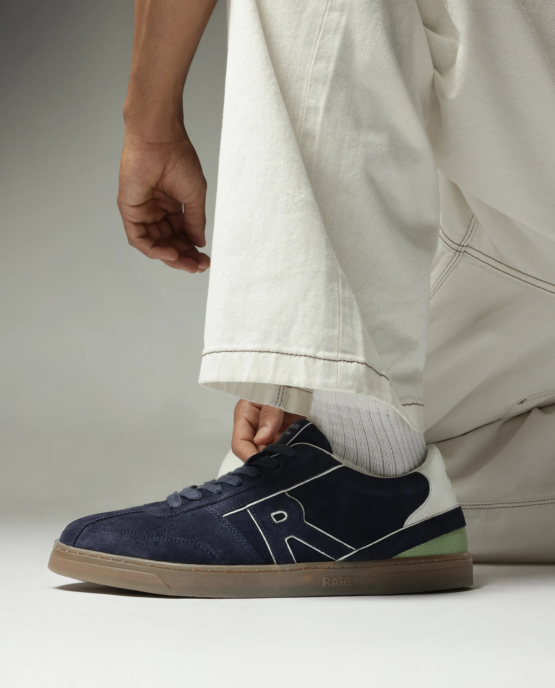 Rare Rabbit Men Duai Navy Lace-Up Closure Sneaker - Image 2