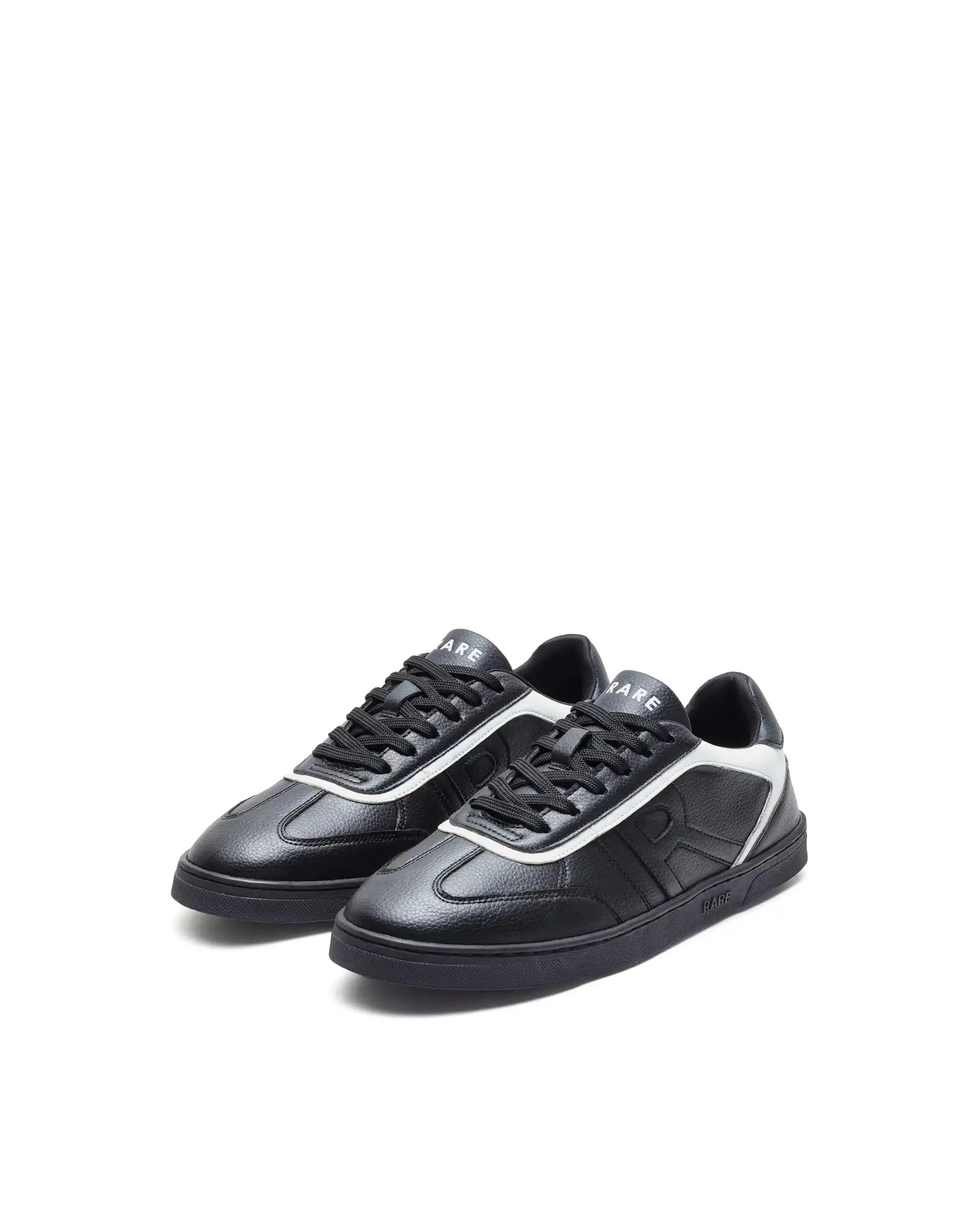 Rare Rabbit Men's Dual Black Micro Leather Sneaker - Image 3