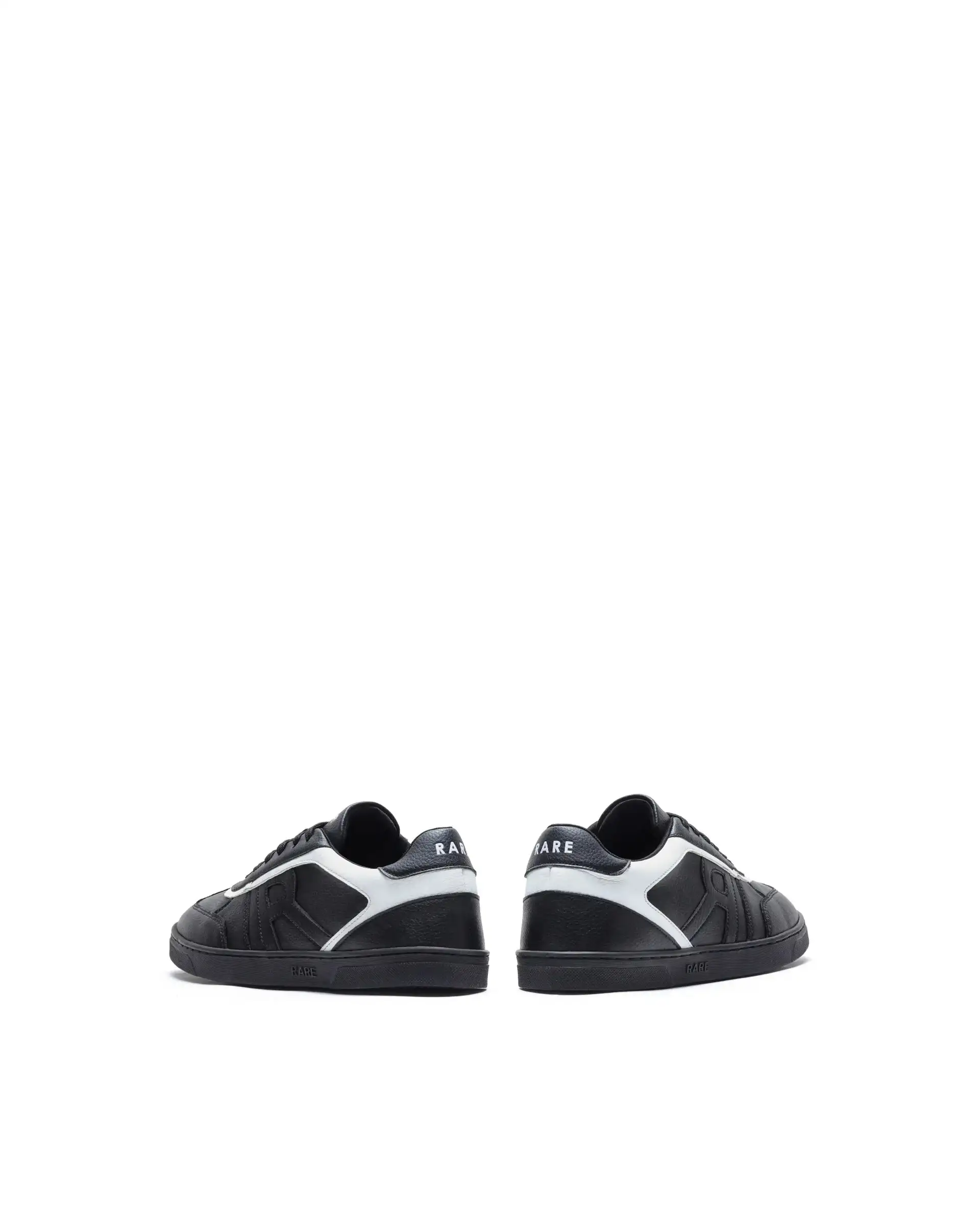 Rare Rabbit Men's Dual Black Micro Leather Sneaker - Image 4
