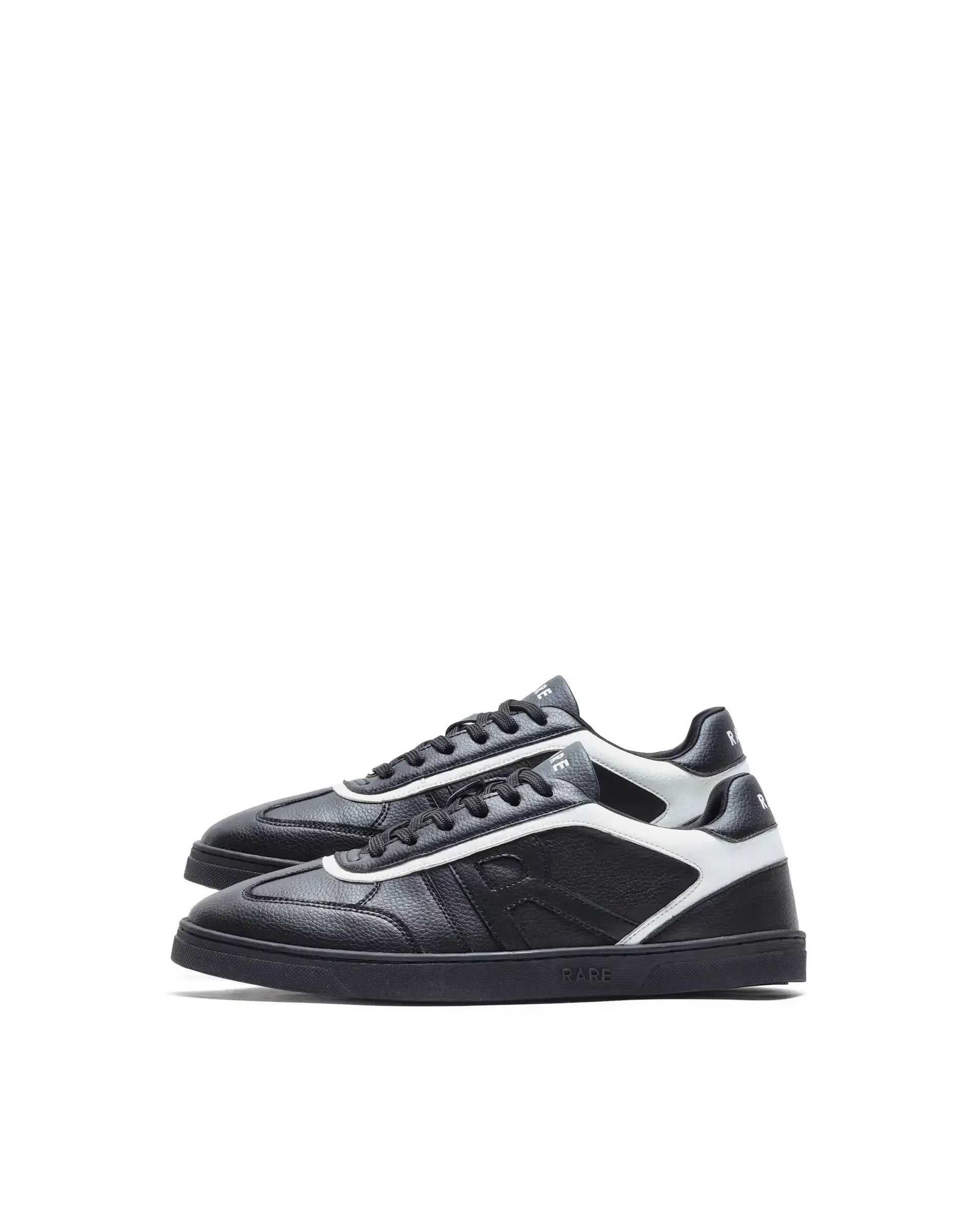 Rare Rabbit Men's Dual Black Micro Leather Sneaker - Image 5