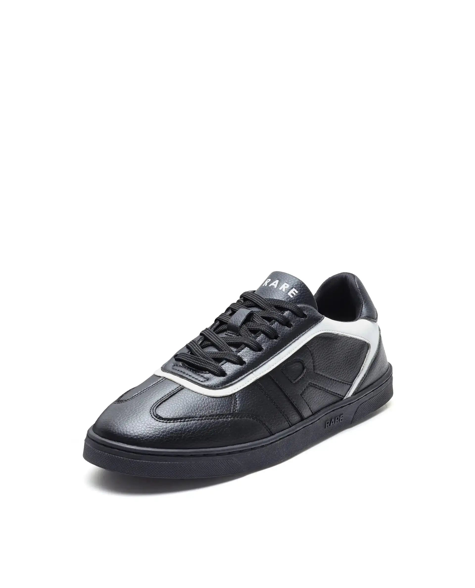 Rare Rabbit Men's Dual Black Micro Leather Sneaker - Image 6