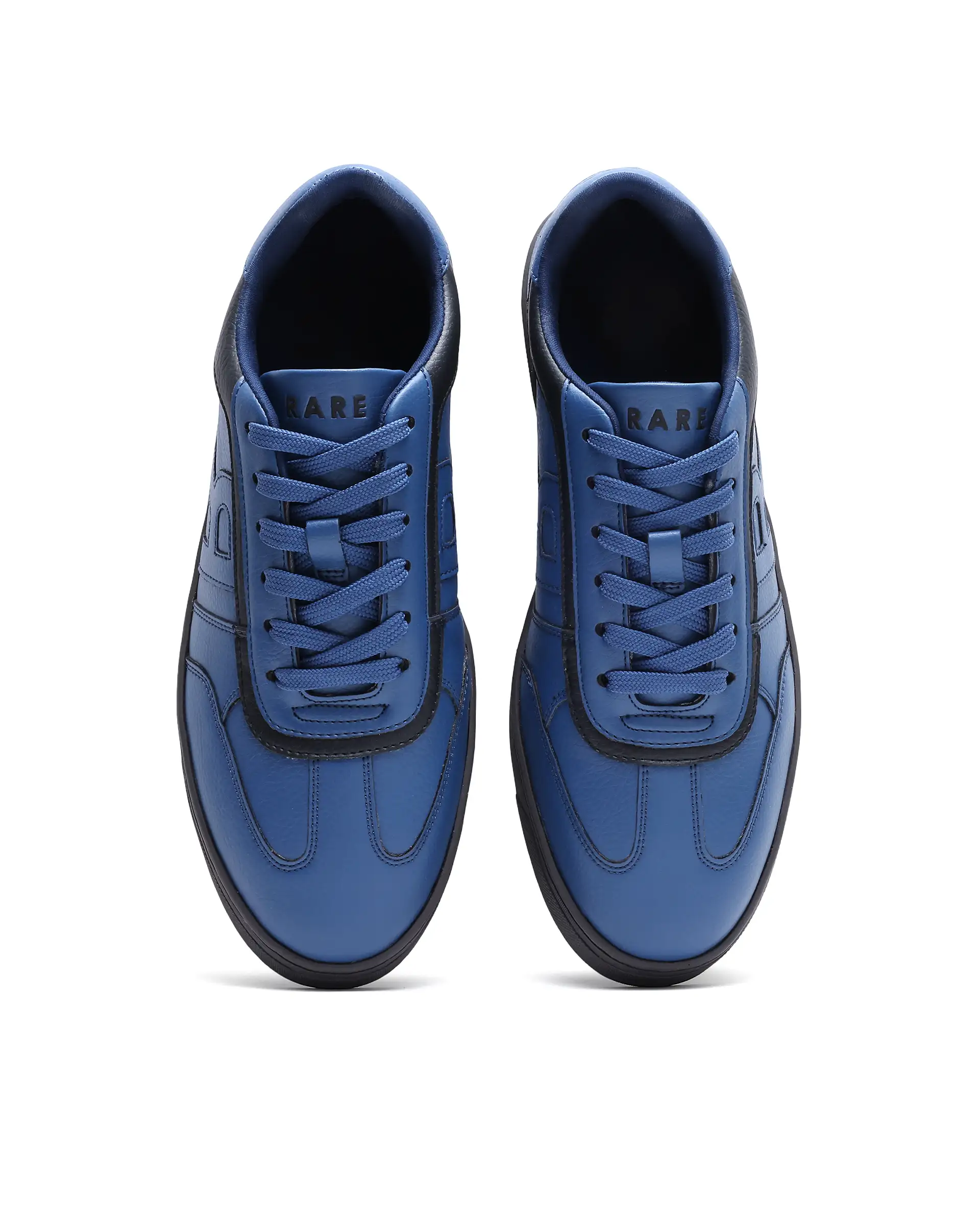 Rare Rabbit Men's Dual Navy Micro Leather Sneaker - Image 3