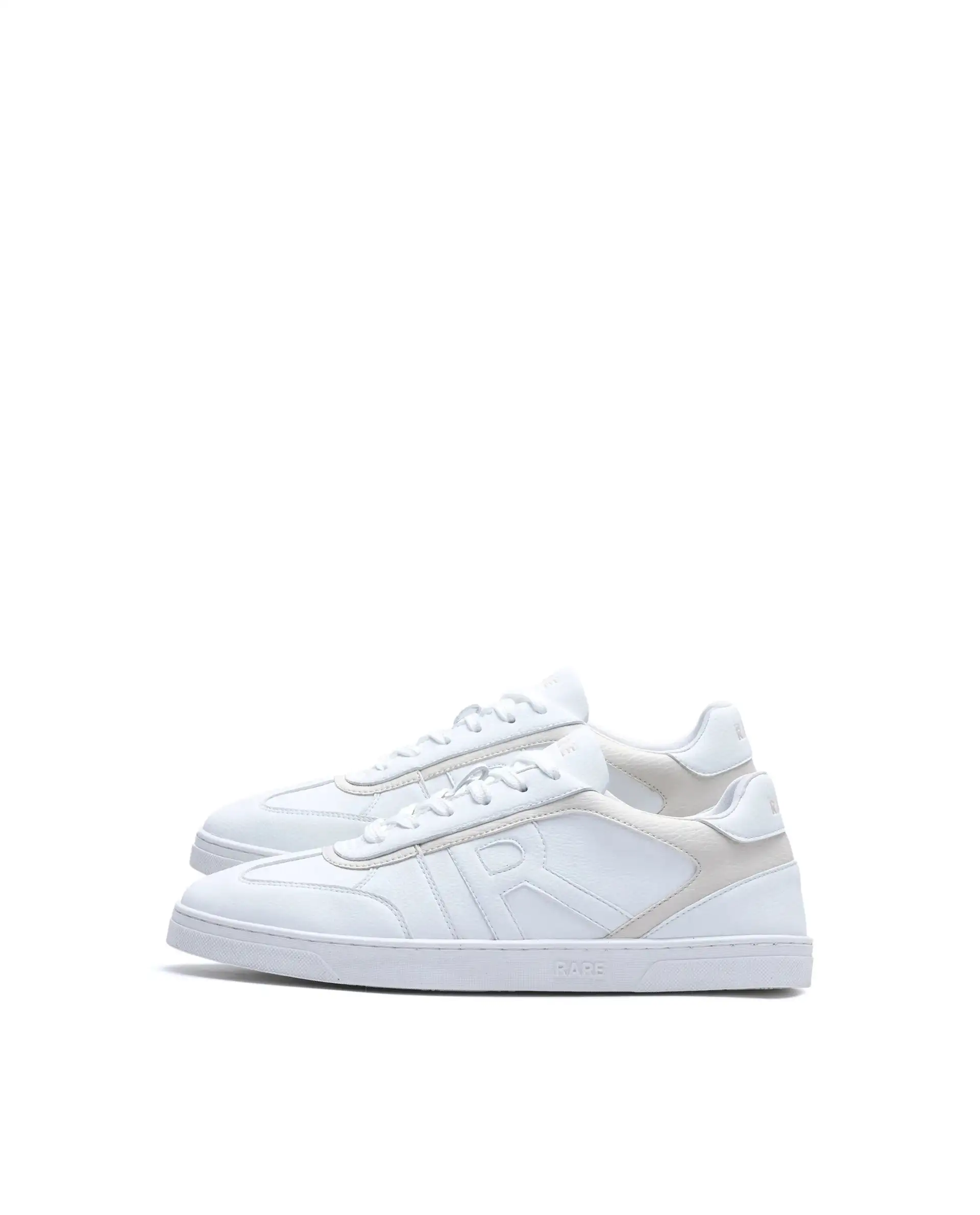 Rare Rabbit Men's Dual White Micro Leather Sneaker - Image 6