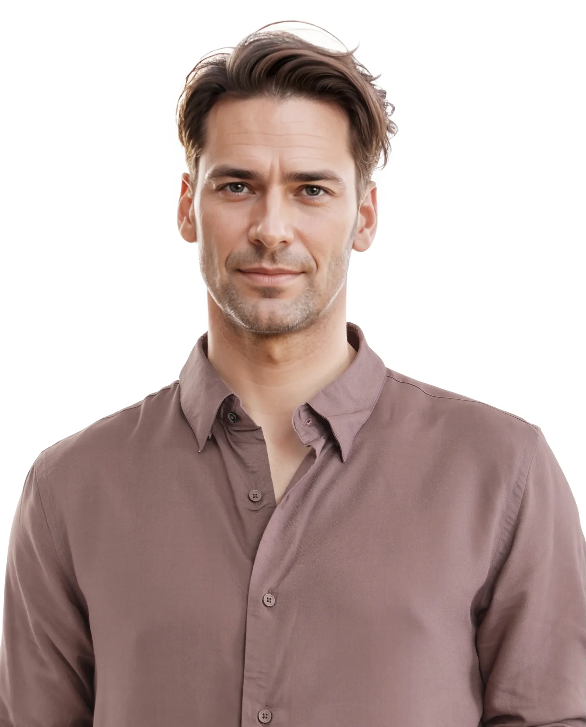 Rare Rabbit Men's Dub Dusky Purple Cotton Plain Regular Fit Full Sleeve Collared Shirt - Image 7